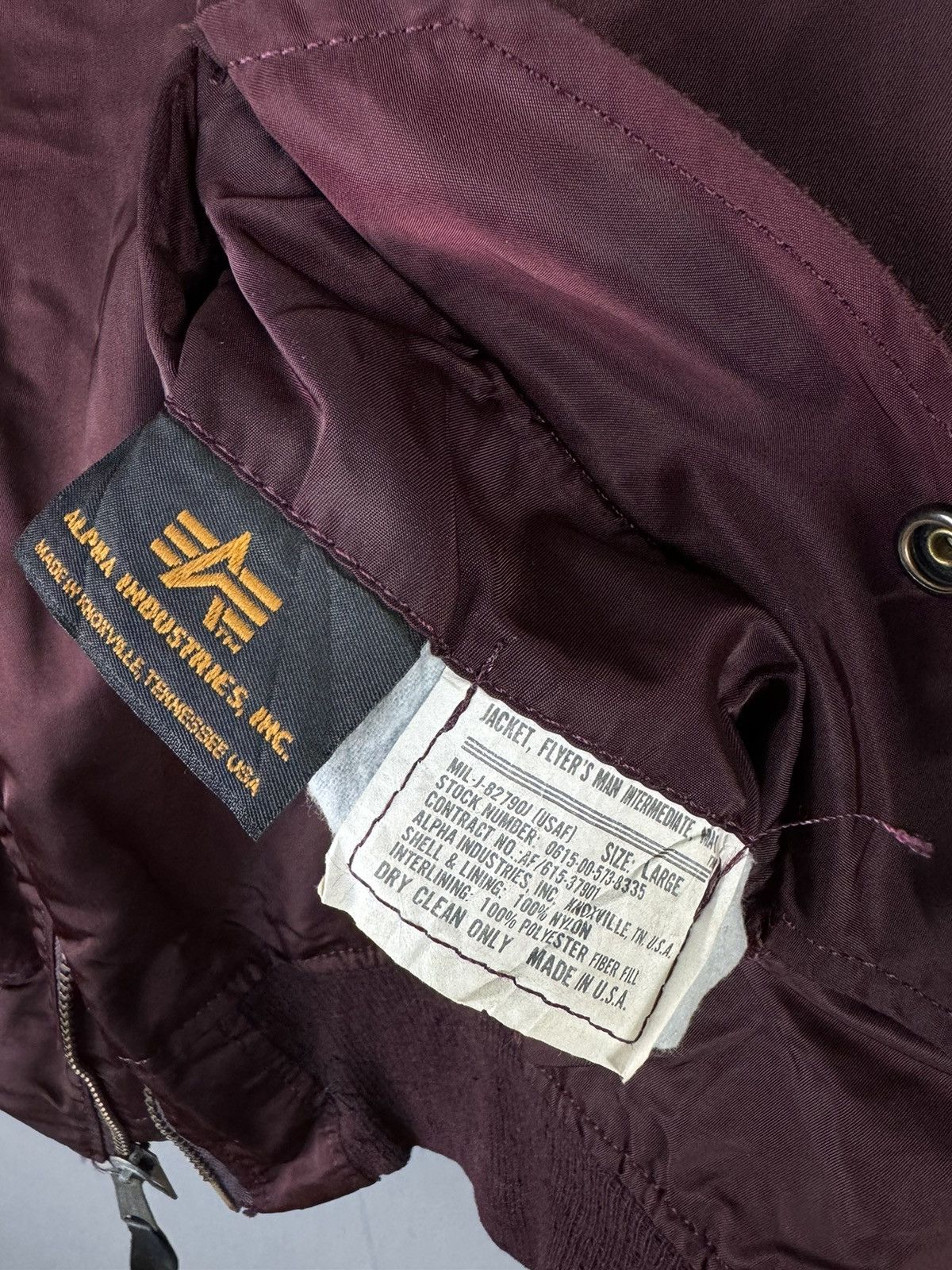 Alpha Industries VINTAGE ALPHA INDUSTRIES USAF MILITARY STYLE BOMBER JACKET Size US L / EU 52-54 / 3 - 8 Thumbnail