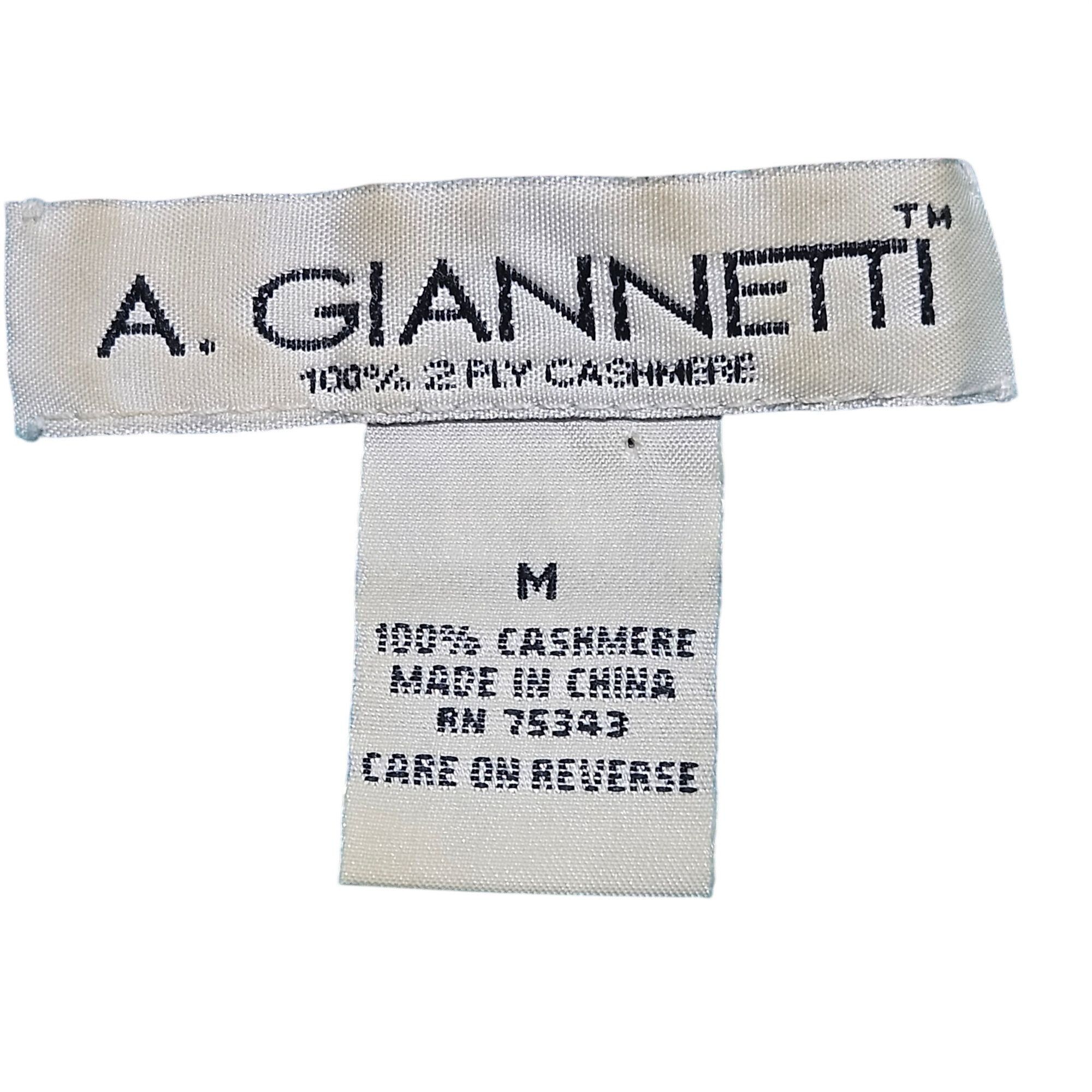 Other VTG A. Giannetti Women Cashmere Sweater Tank Turquoise M Coa Size M / US 6-8 / IT 42-44 - 4 Thumbnail