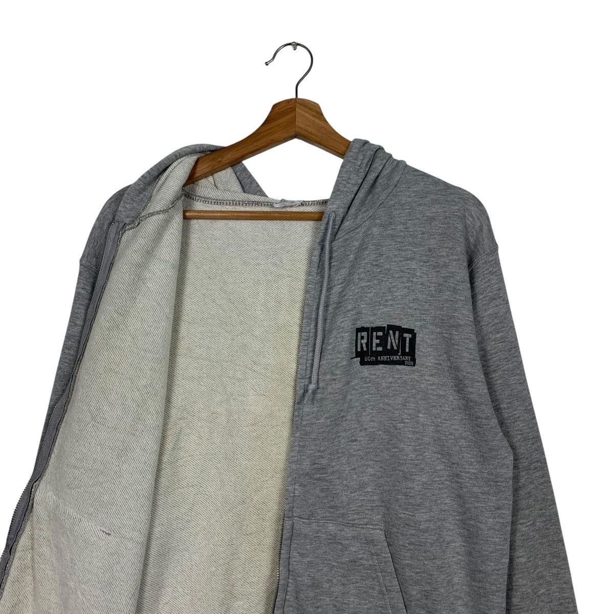 Vintage RENT 20th Anniversary Tour No Day But Today Hoodie #1785-C79 Size US M / EU 48-50 / 2 - 11 Thumbnail