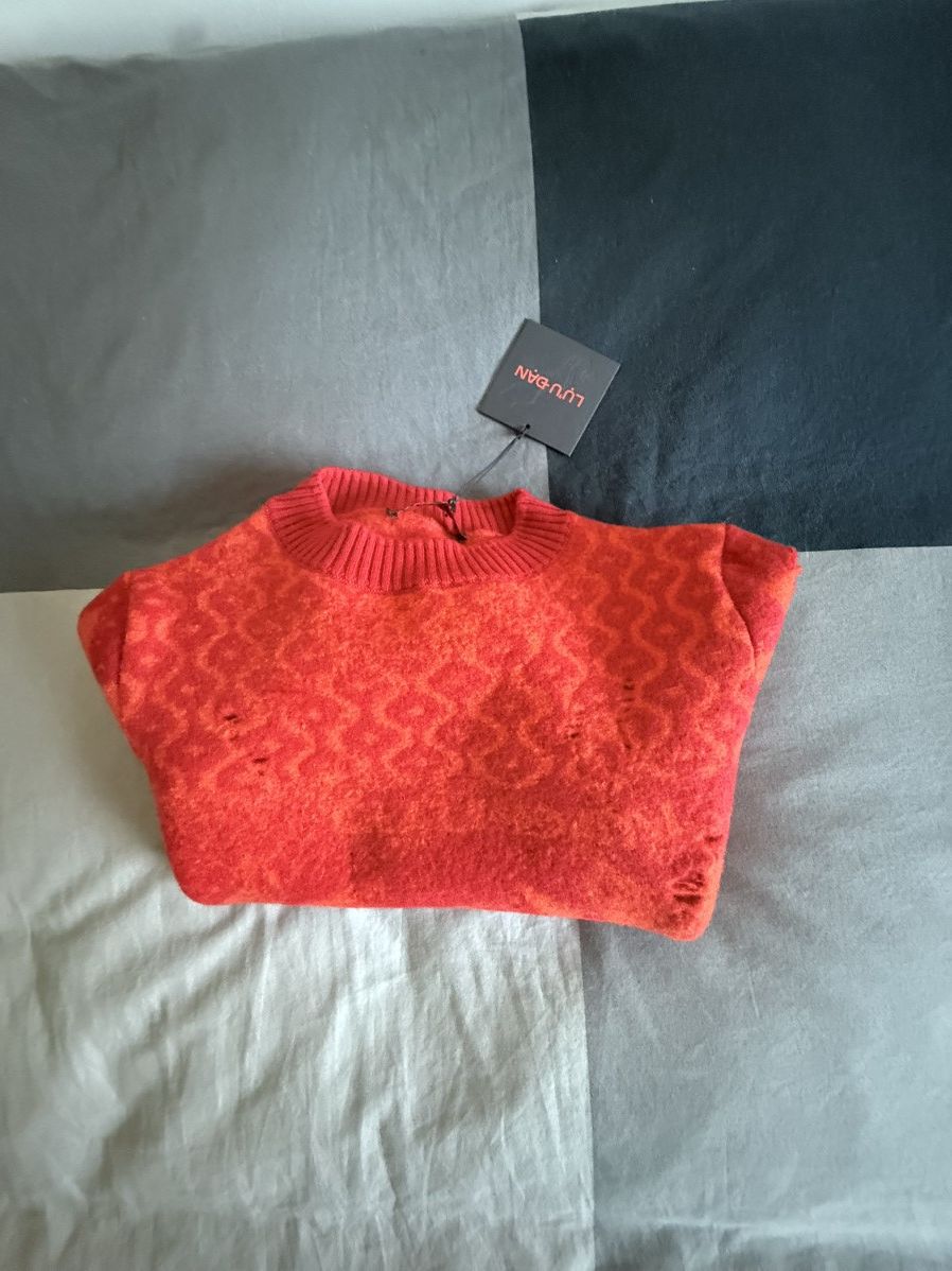 LUU DAN LU'U DAN Orange & Red Shrunk Sweater Size US S / EU 44-46 / 1 - 8 Thumbnail