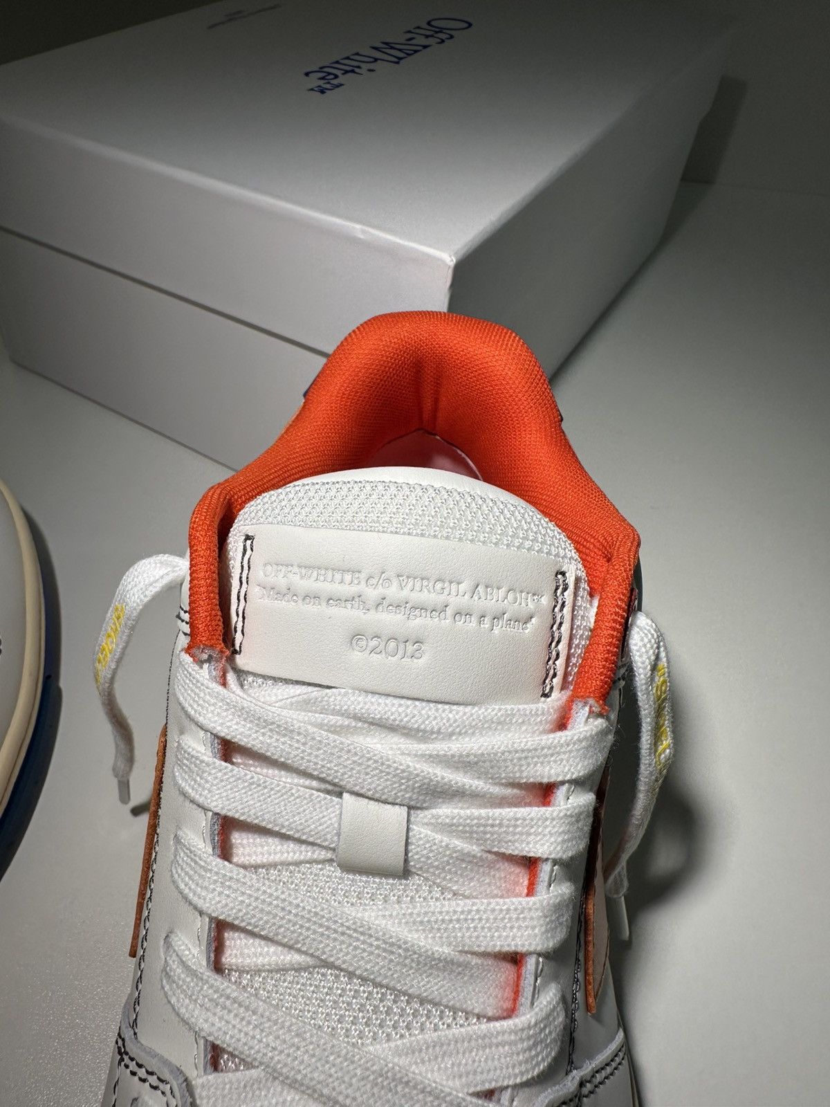 Off-White OFF-WHITE Out Of Office (White Orange Blue Contrast) Size US 7 / EU 40 - 7 Thumbnail