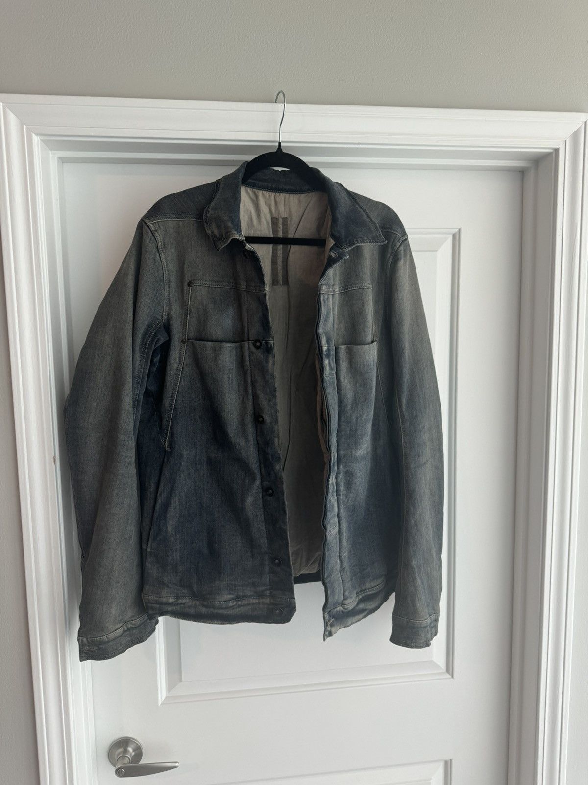 Rick Owens × Rick Owens Drkshdw Rick Owens Drkshdw Denim Jacket Size US XL / EU 56 / 4 - 3 Thumbnail