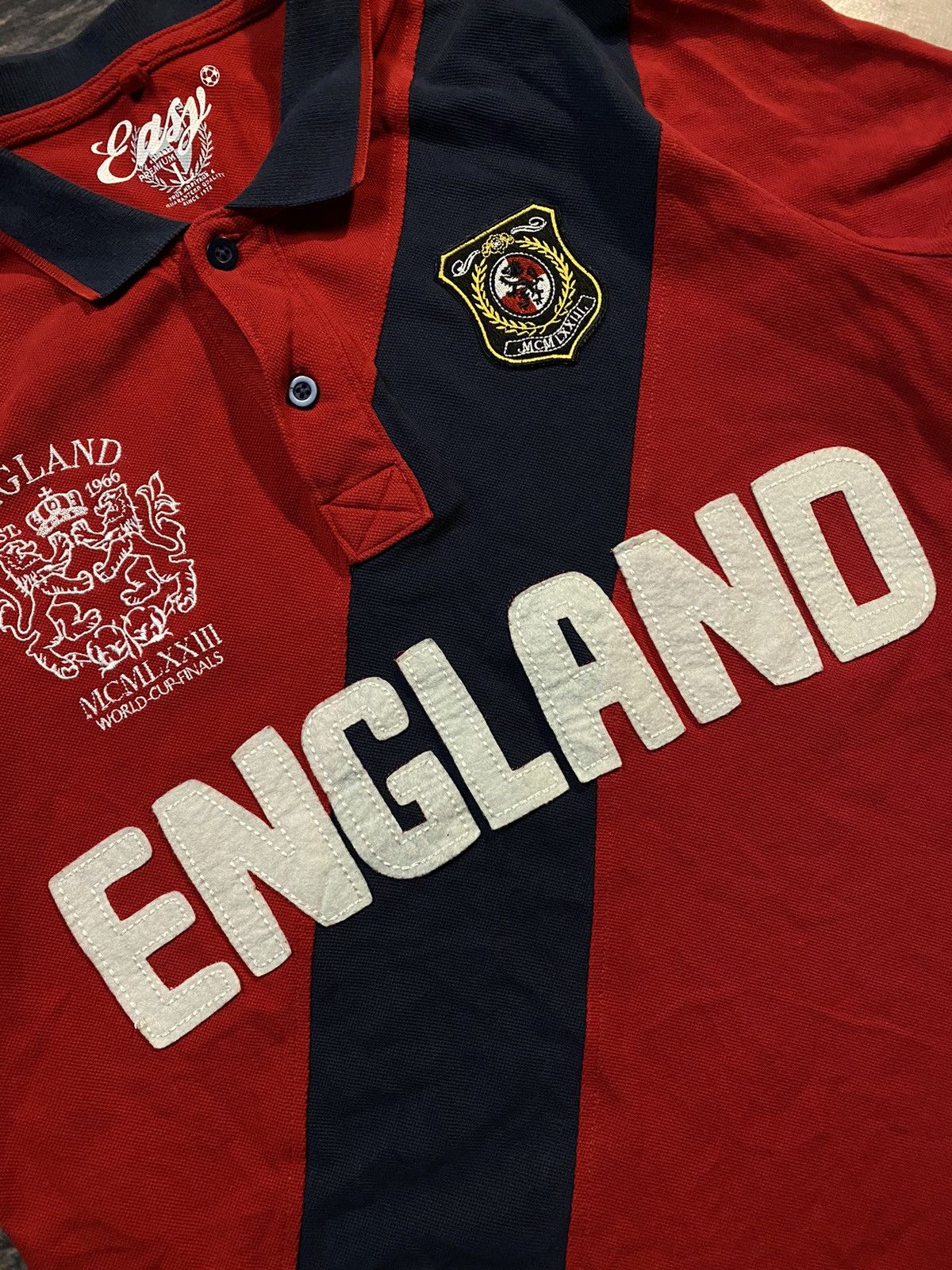 Vintage 🔥 ENGLAND RUGBY RALPH LAURENT STYLE POLO Size US L / EU 52-54 / 3 - 4 Thumbnail