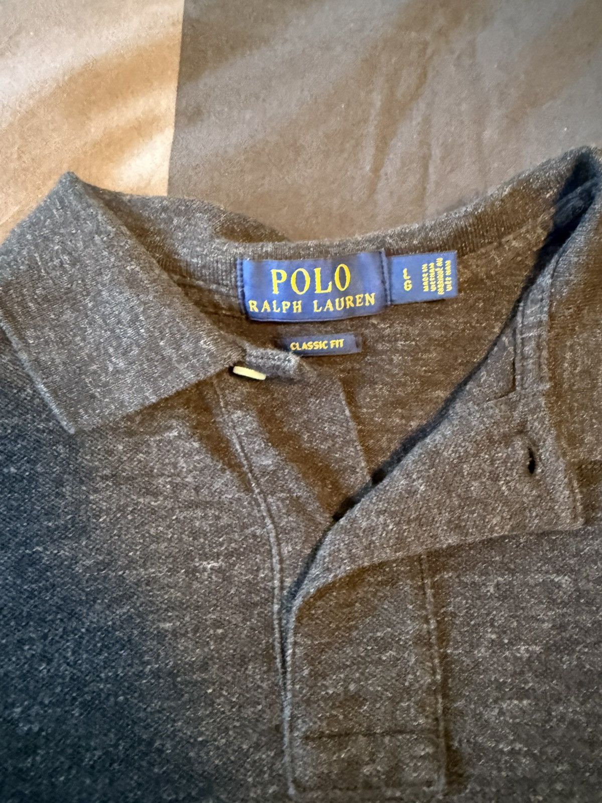 Polo Ralph Lauren Polo Ralph Lauren Classic Fit Polo Shirt Size US L / EU 52-54 / 3 - 3 Thumbnail