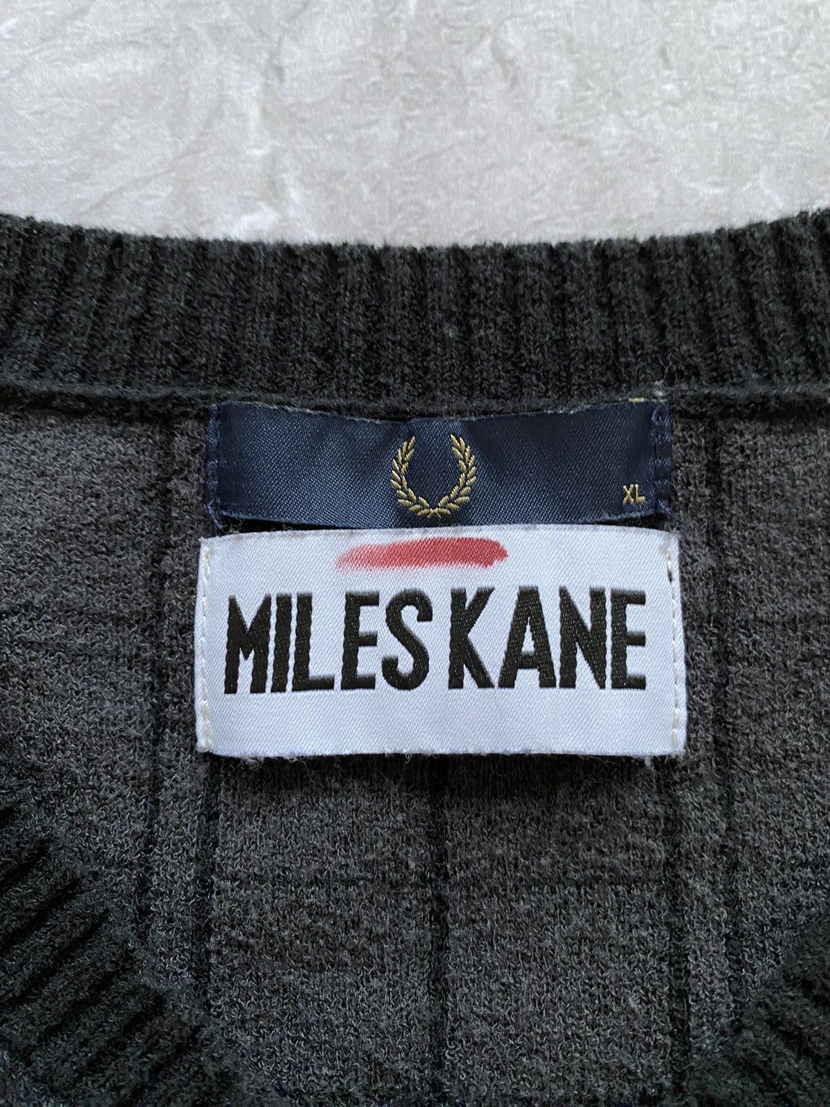 Fred Perry × Vintage Fred Perry x Miles Kane Black 1/4 Quarter Zip Polo Shirt Size US XL / EU 56 / 4 - 5 Thumbnail