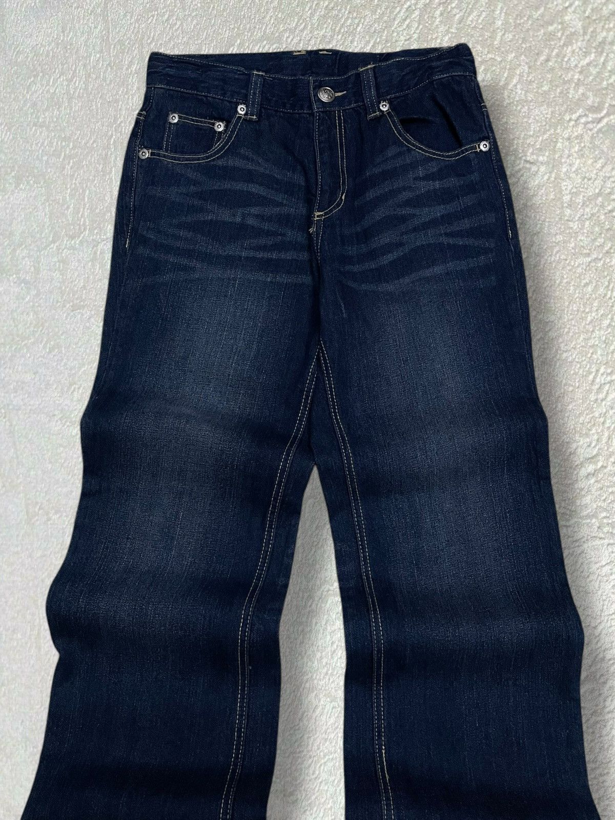 Hysteric Glamour Vintage 90s Japan Designer Wild Eagle Skull Affliction Denim Size US 28 / EU 44 - 13 Thumbnail