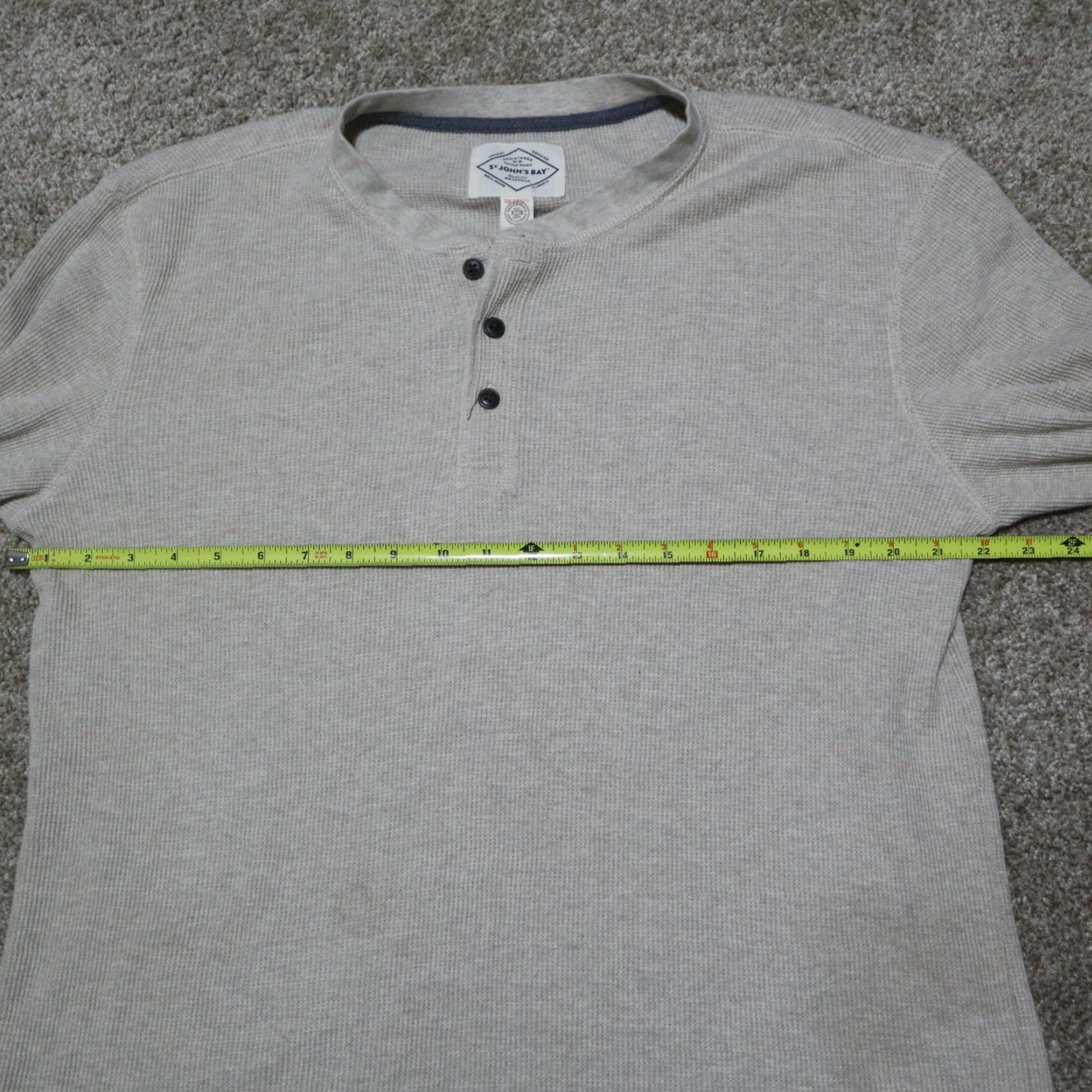 Vintage St. John's Bay Mens Tan Beige Long Sleeve Pullover Size XL Knit Sweater Size US XL / EU 56 / 4 - 4 Thumbnail