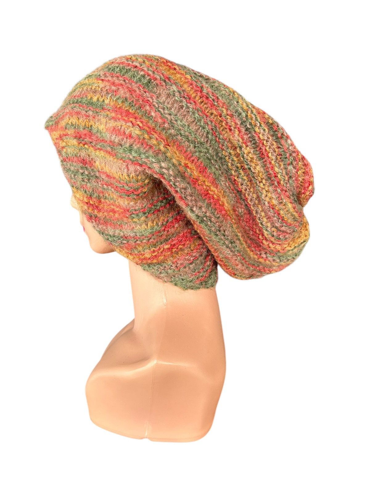 Japanese Brand × Kapital × Vintage Crochet Knitted Hairy Long Big Beanie Hats Size ONE SIZE - 4 Thumbnail