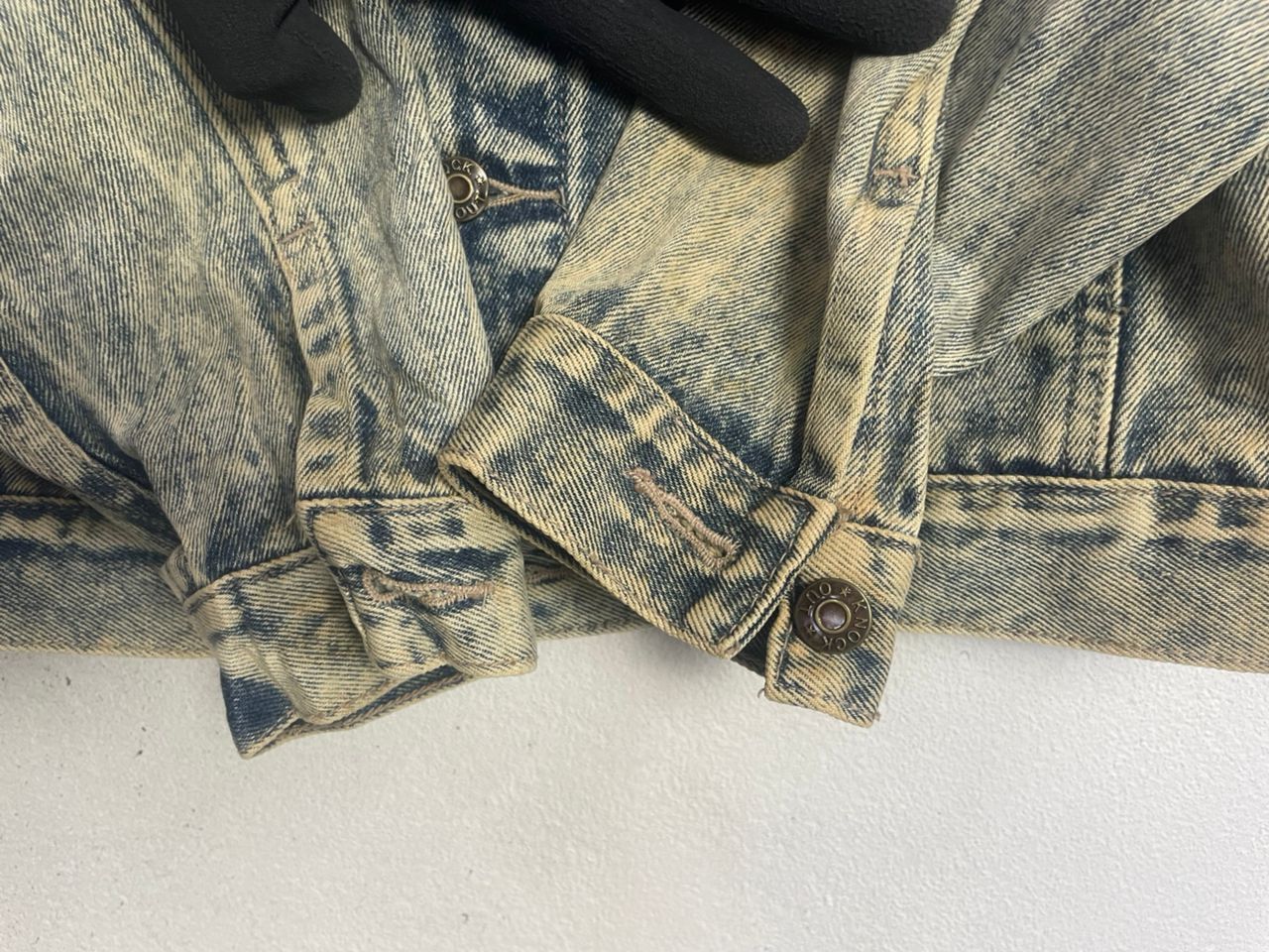 Designer Bright Light Vintage Stone Wash Denim Jacket Size US L / EU 52-54 / 3 - 6 Thumbnail