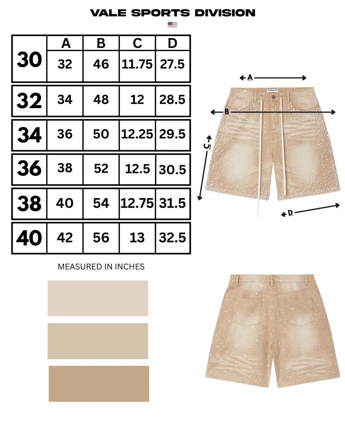 Vale Vale Forever Rainstorm Crystal Jorts Sanstorm Size 38 Size US 38 / EU 54 - 3 Thumbnail