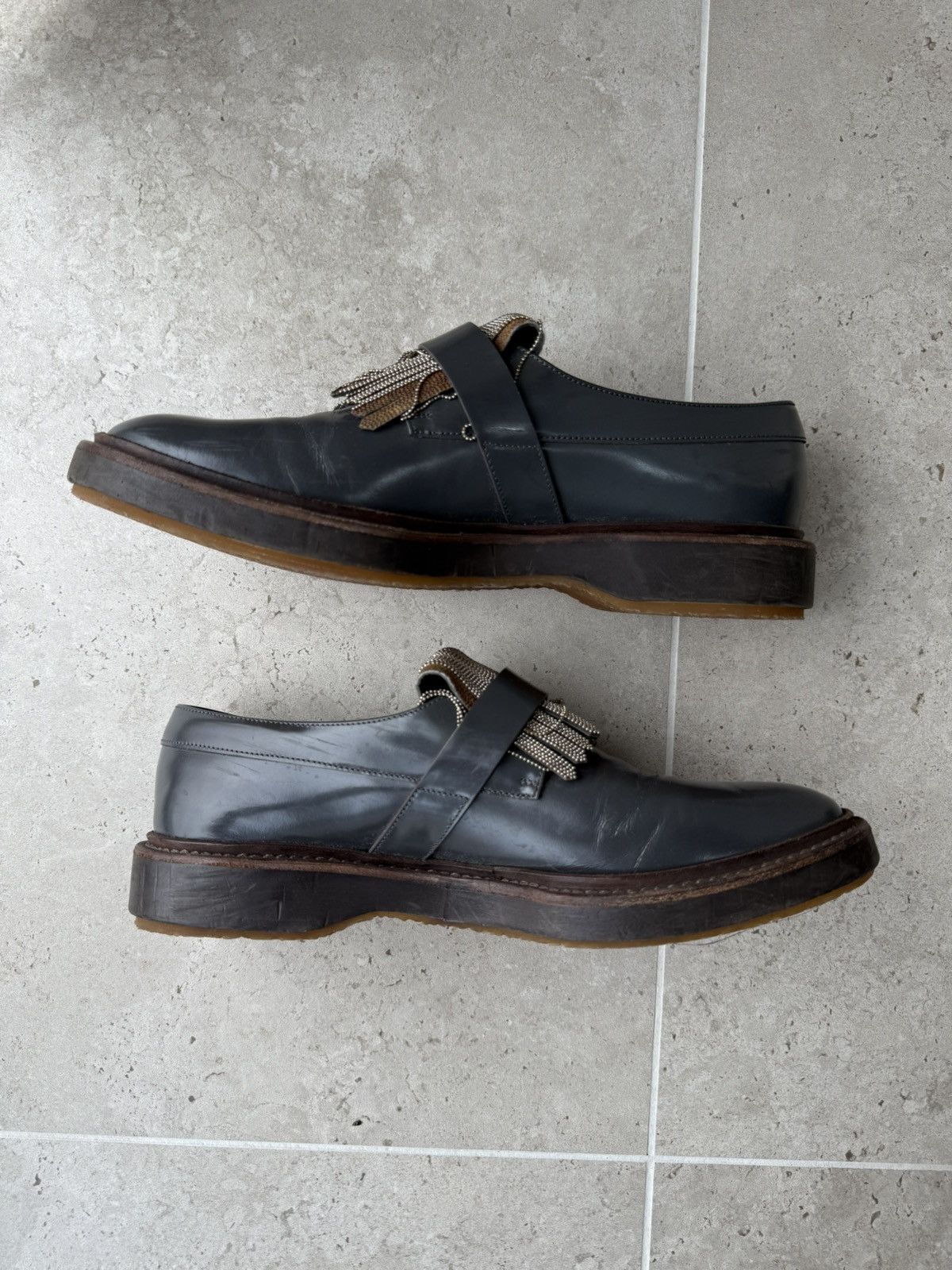 Brunello Cucinelli Vintage Brunello Cucinelli Loafers Shoes Size US 7.5 / EU 40-41 - 6 Thumbnail
