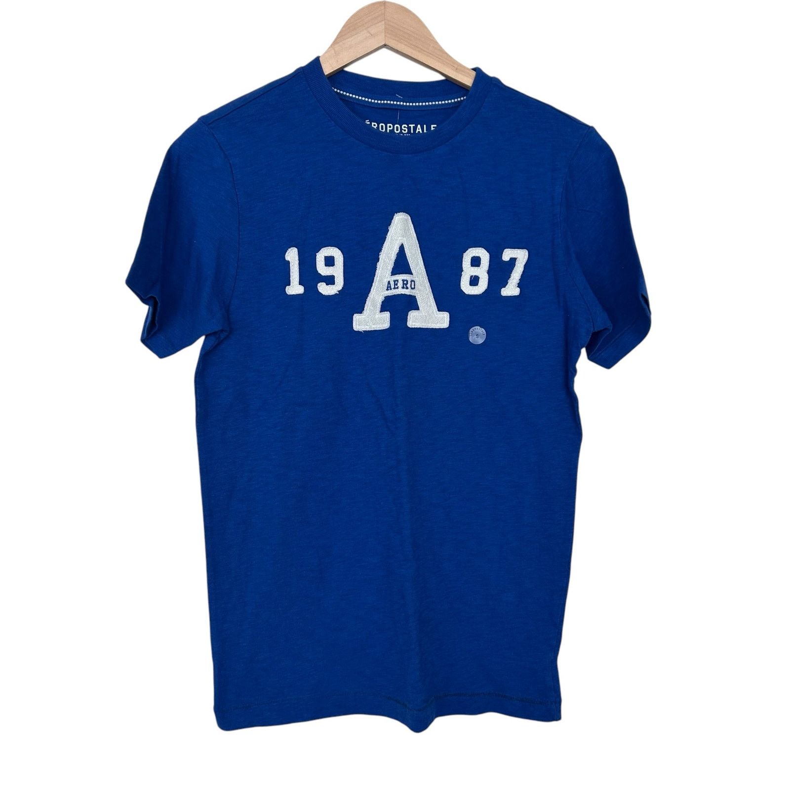 Aeropostale Aeropostale Blue Short Sleeve T Shirt Sz S Size US S / EU 44-46 / 1 - 1 Thumbnail