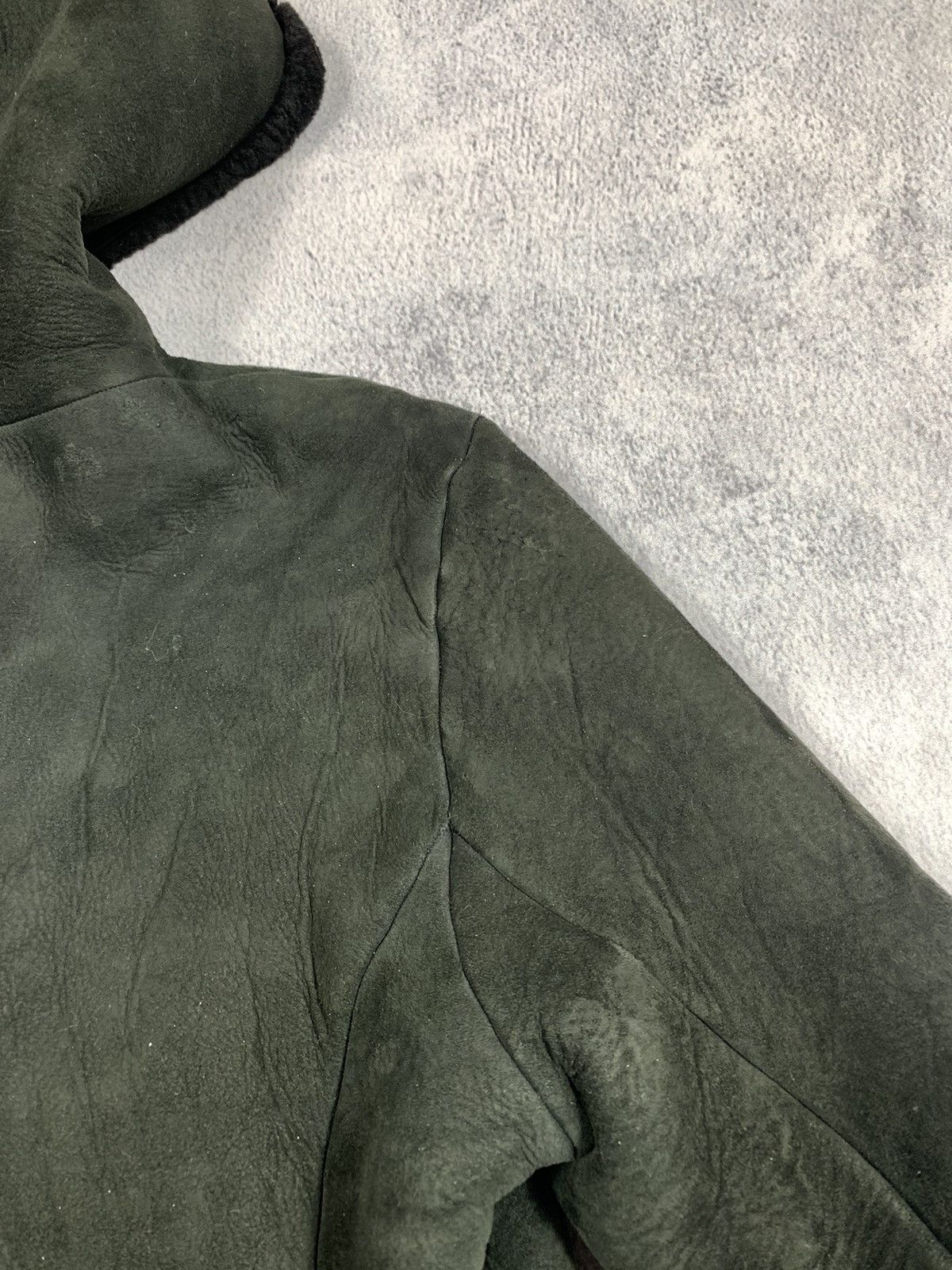 Other Vintage 90s sheepskin cropped hooded b3 coat jacket 00s Size S / US 4 / IT 40 - 6 Thumbnail
