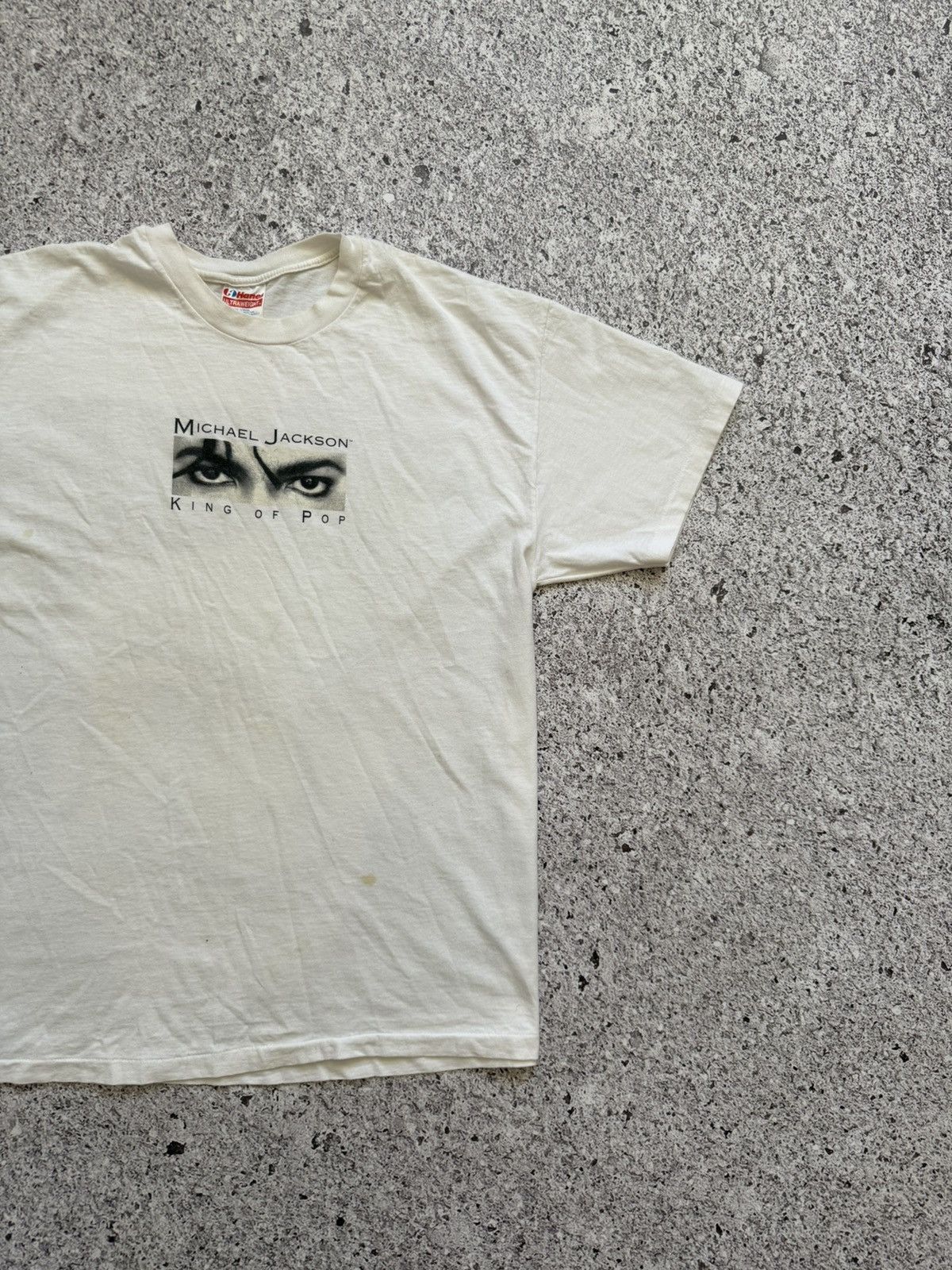 Band Tees × Michael Jackson Vintage 1992 Michael Jackson King Of Pop Tour Eyes T-Shirt Size US XL / EU 56 / 4 - 5 Thumbnail