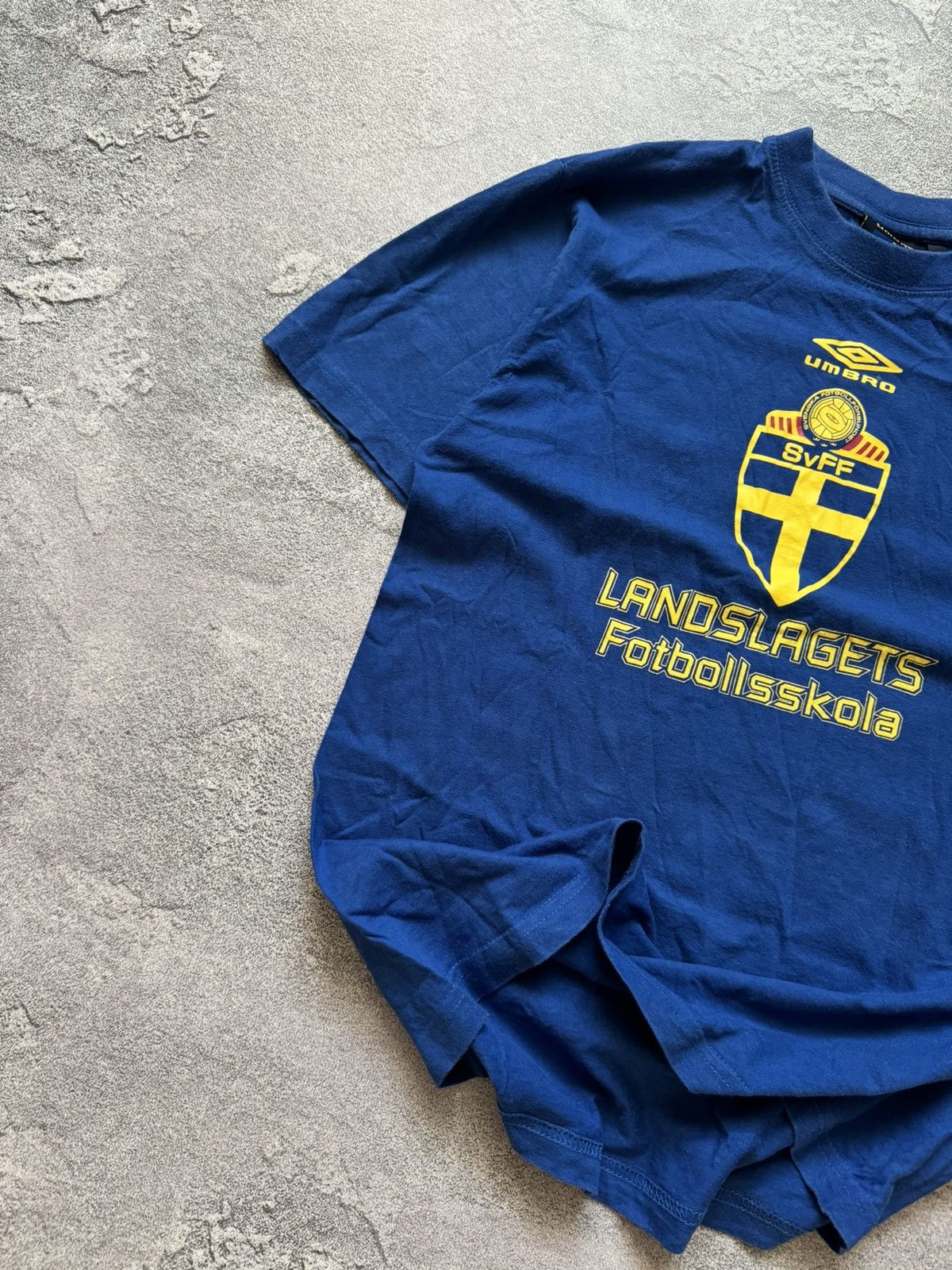 Umbro × Vintage Umbro S Sweden 🇸🇪 SVFF svenska tee T-shirt polo jersey Size US S / EU 44-46 / 1 - 2 Thumbnail