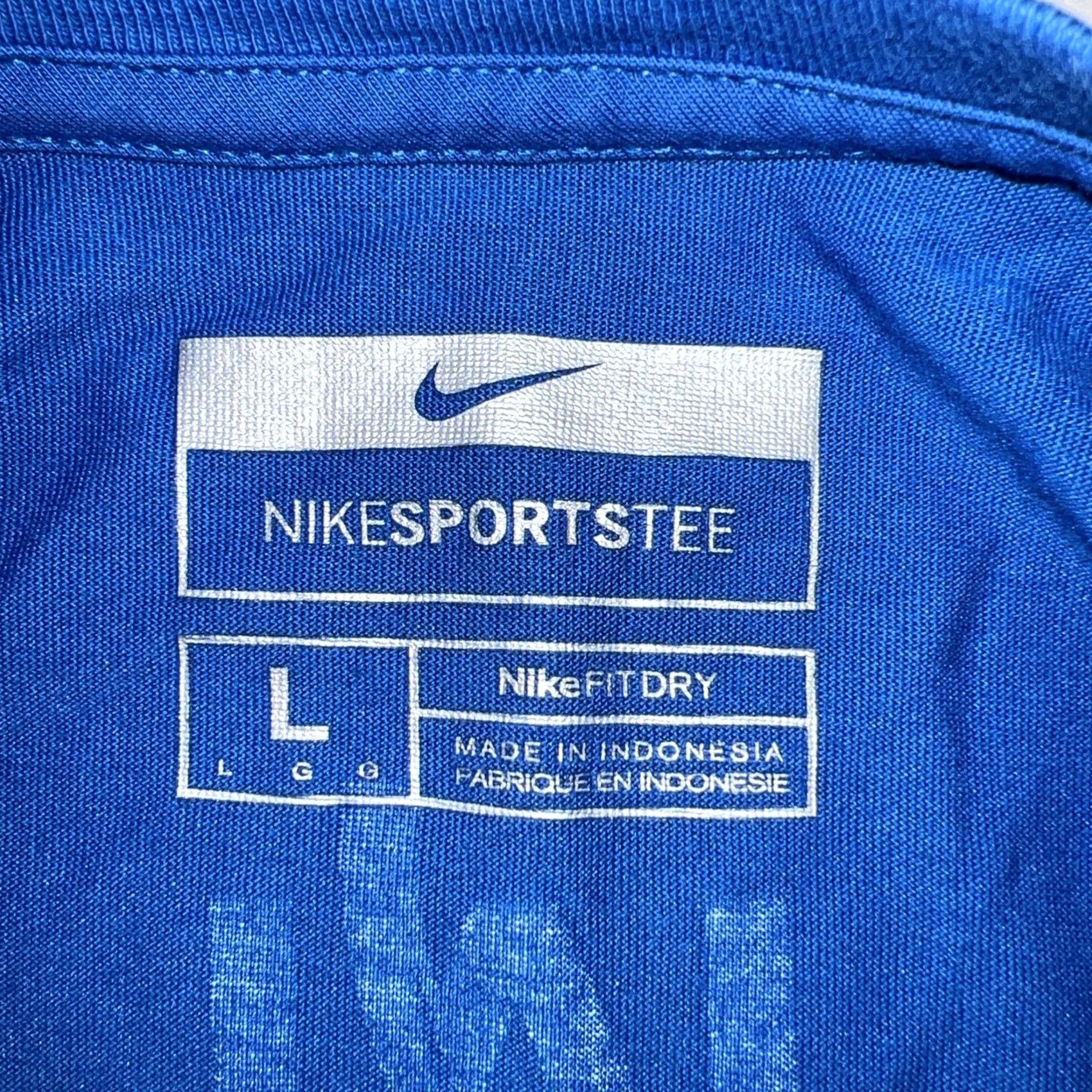 Nike VINTAGE Rare Nike Sports Shirt Women’s Large New Honolulu Marathon 2008 Finisher Crew Neck Short Sleeve Blue Nike Womens Shirt Size L / US 10 / IT 46 - 5 Thumbnail