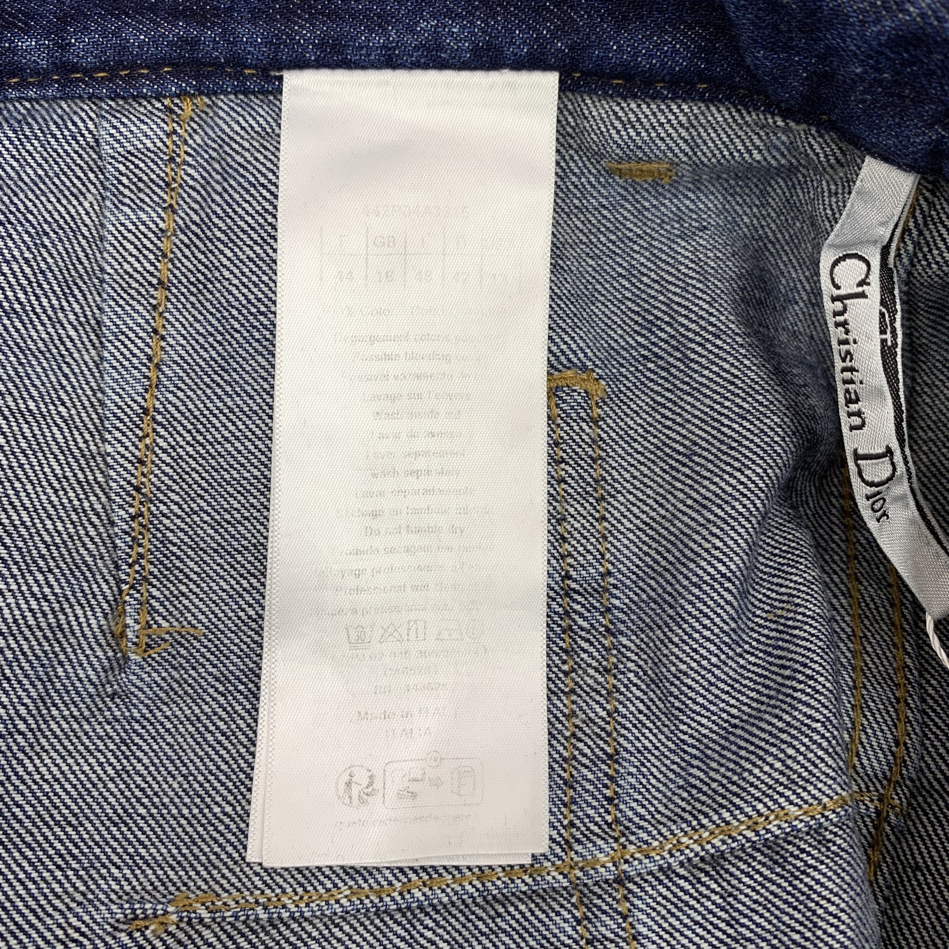 Dior Dior Leather Patch Jeans Blue Size US 28 / EU 44 - 8 Thumbnail