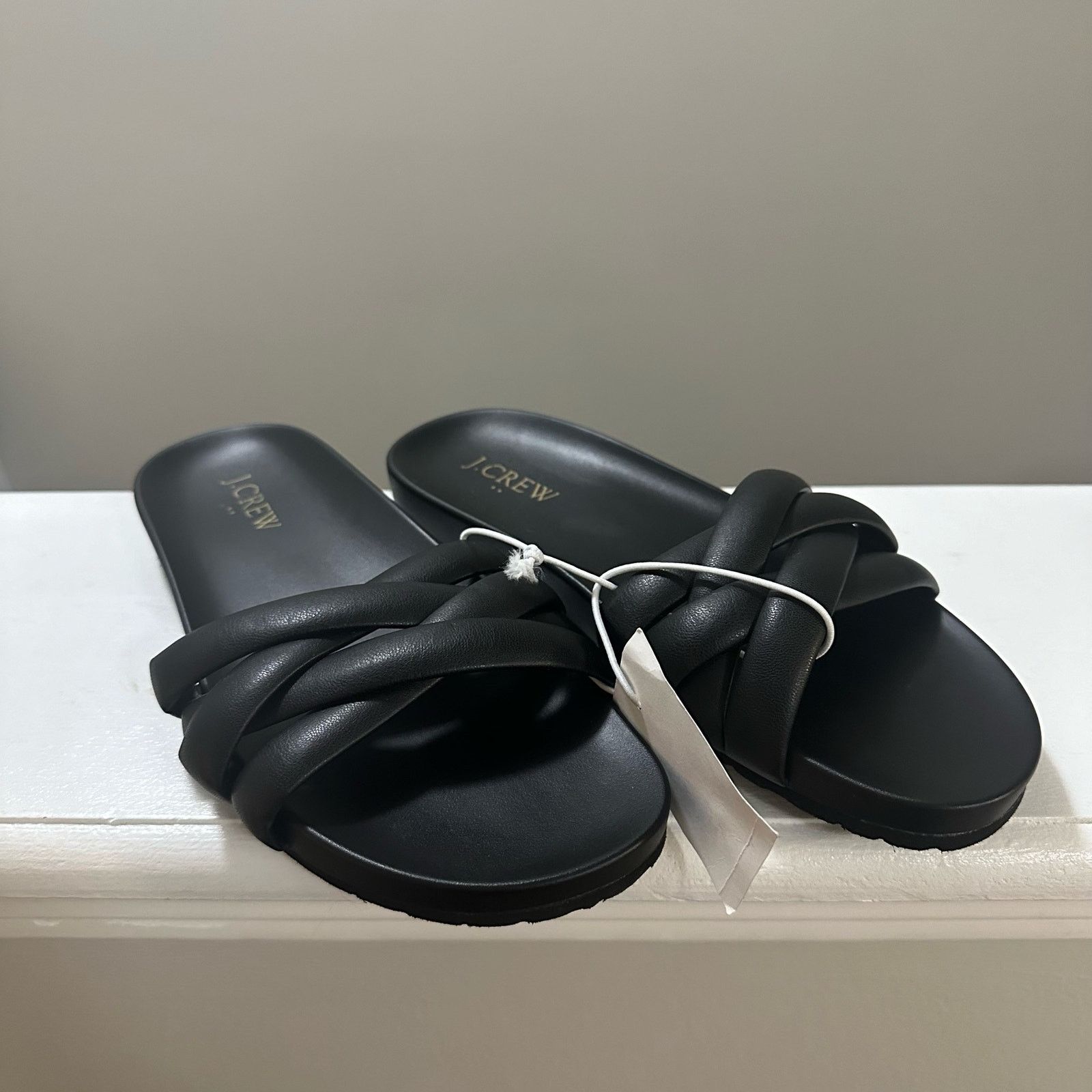 J.Crew J. Crew Crisscross Black Slide Sandals Women’s 7 NWT Size US 7 / IT 37 - 1 Thumbnail