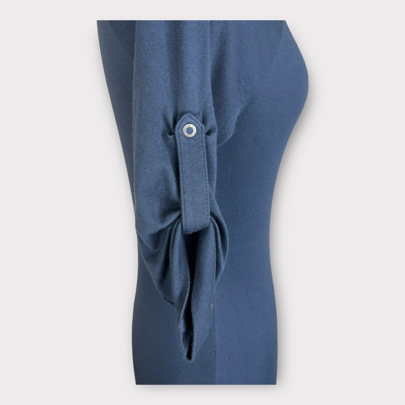 Gap Gap | Vintage Y2K Roll Tab Sleeves Jersey Dress | XS Size XS / US 0-2 / IT 36-38 - 4 Thumbnail