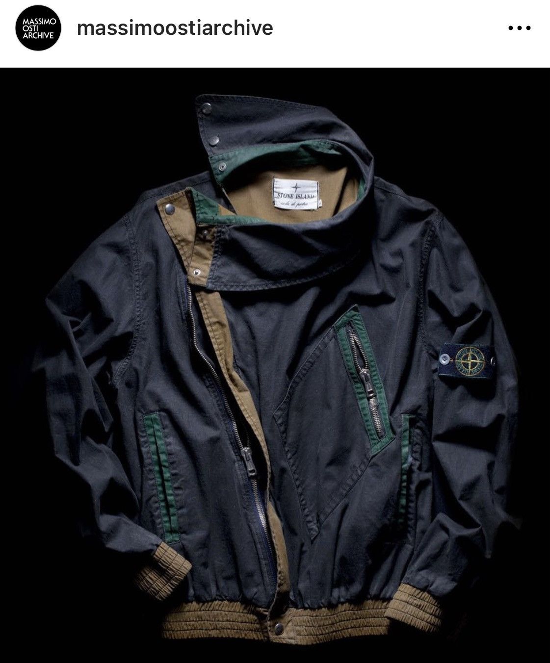 Massimo Osti × Stone Island × Vintage Stone Island Tela
