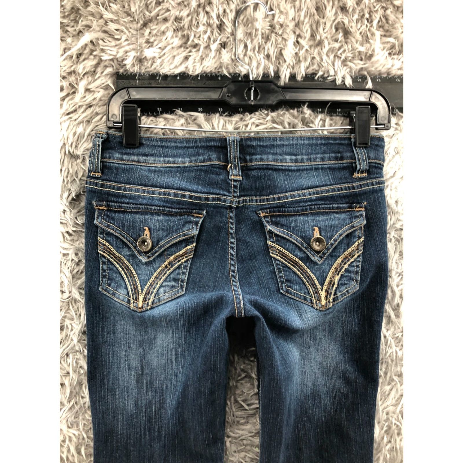 Vintage Blue Spice Jeans Bootcut Women Size 5 Regular Medium Wash Blue 5-Pocket Design Denim Cotton Zipper Button Belt Loops Belt Loops Mens Womens Girls? Size 27" / US 4 / IT 40 - 6 Thumbnail