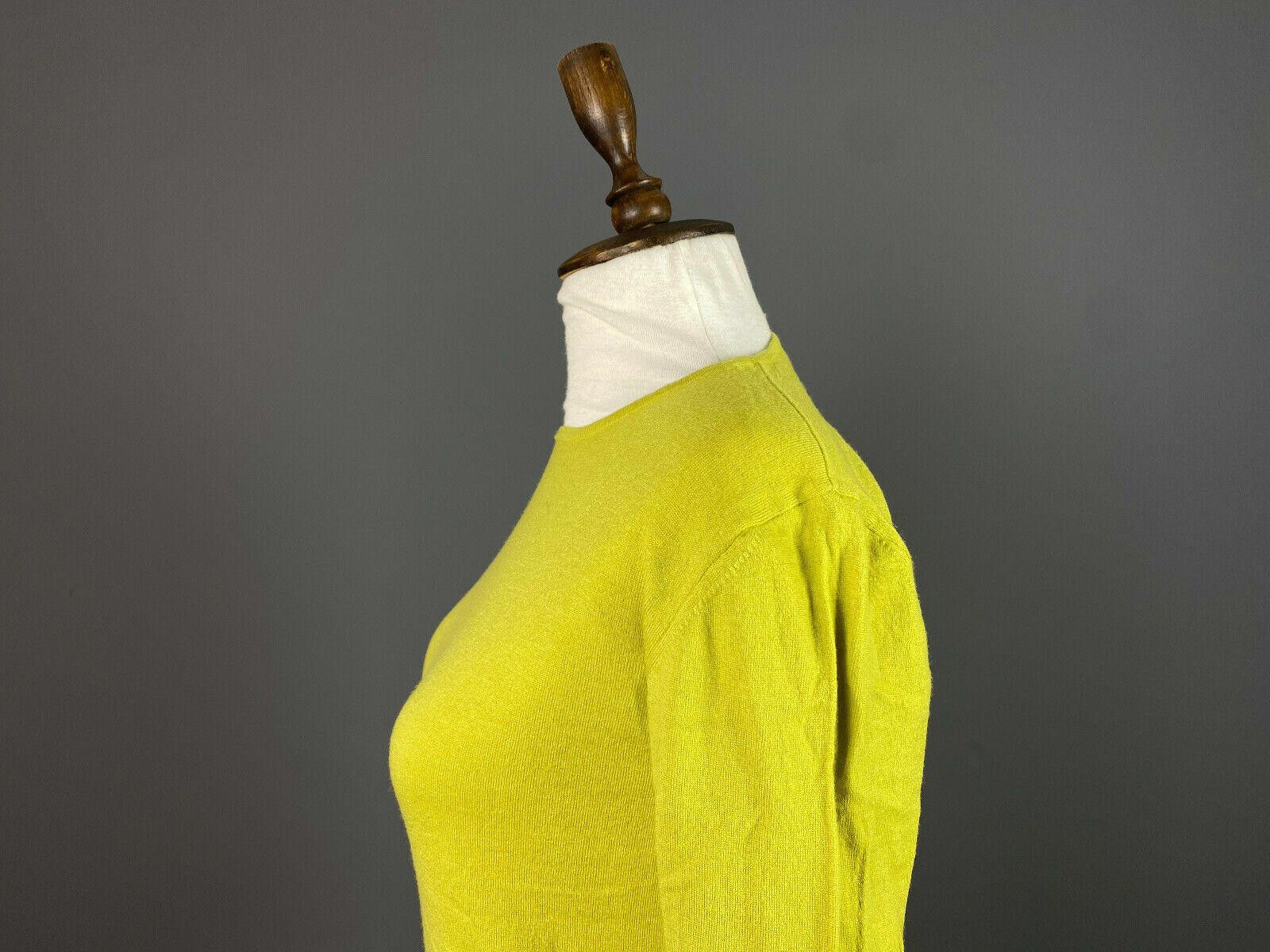 Designer Ladies Bitte Kai Rand Yellow Wool Crew Neck Sweater Size M Size M / US 6-8 / IT 42-44 - 4 Thumbnail