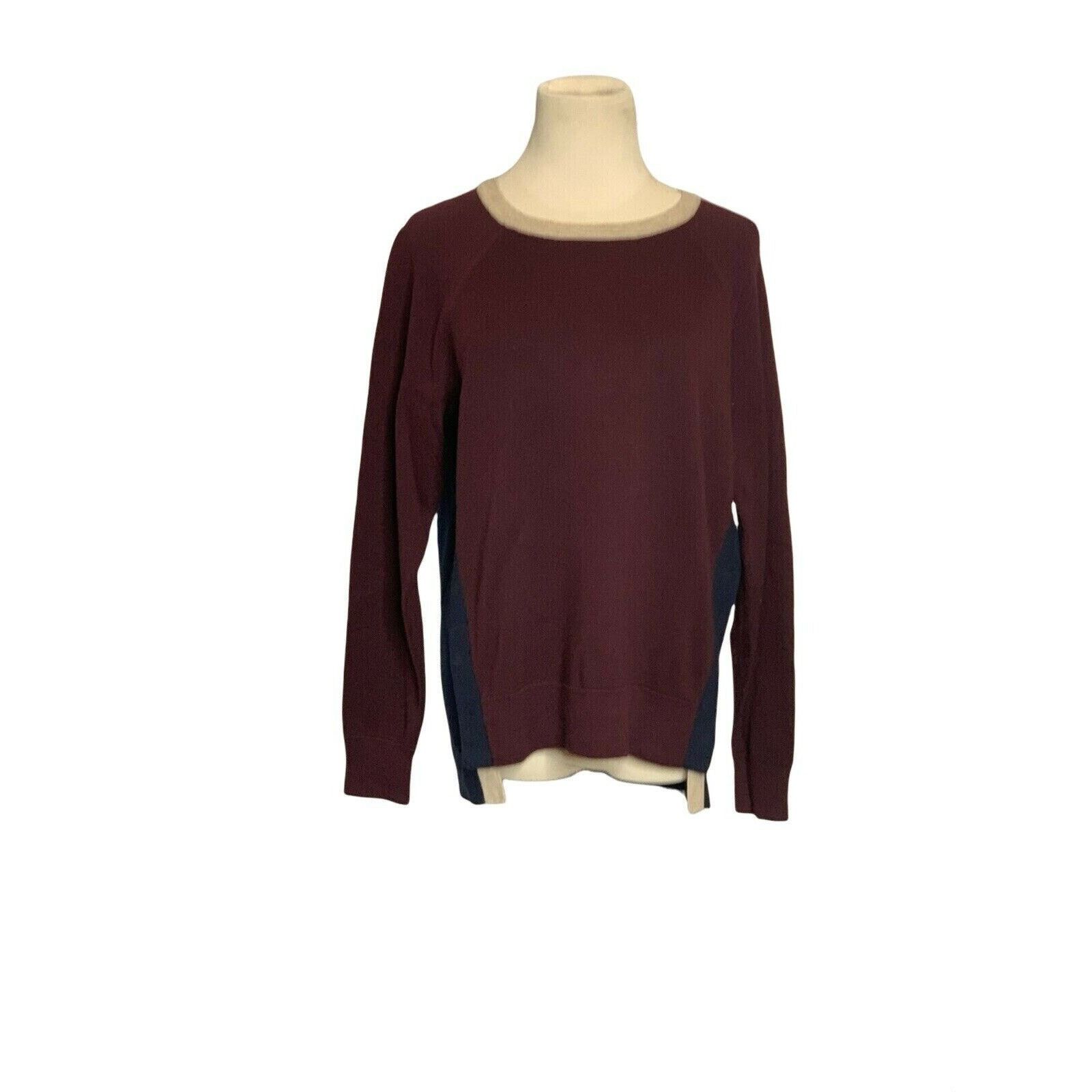 J.Crew J.Crew Red Blue Color block long sleeves Sweater Size Small Size S / US 4 / IT 40 - 10 Thumbnail