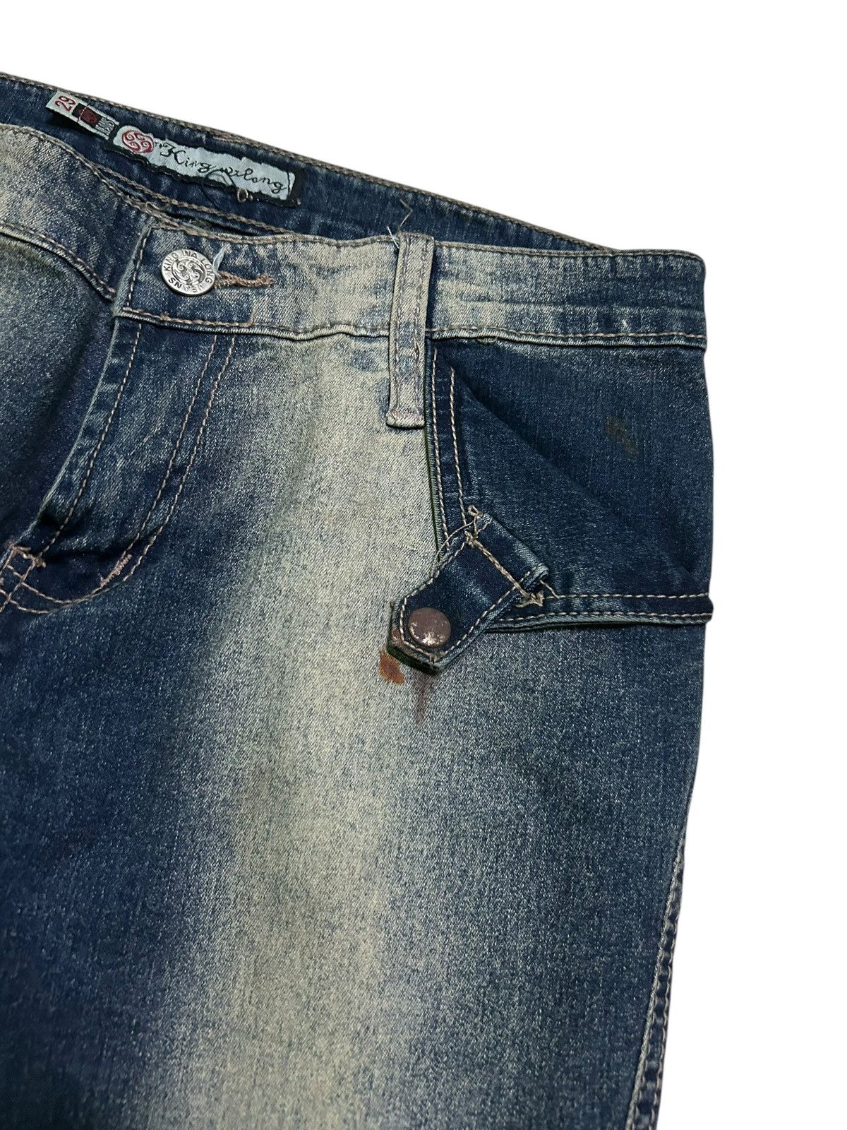 Japanese Brand × Kapital × Vintage FLARE Japanese Denim Jeans Rusty Mudwash Faded Rare Size US 27 - 6 Thumbnail