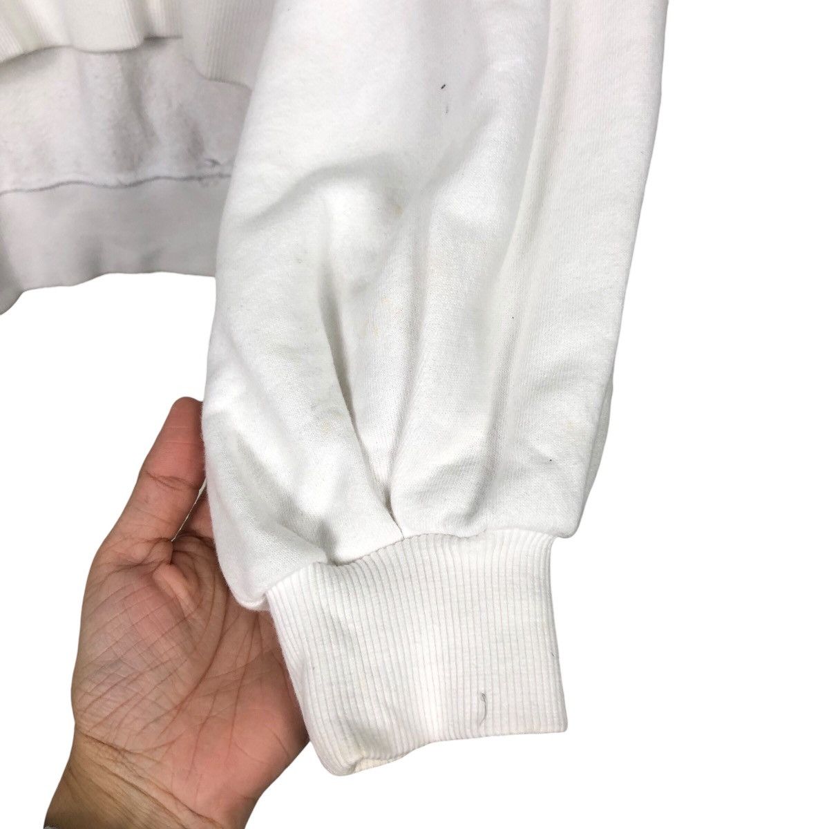 Japanese Brand × Vintage 📌Vintage Sweatshirt Rich White Dickies Worker Big Logo Size US L / EU 52-54 / 3 - 12 Thumbnail