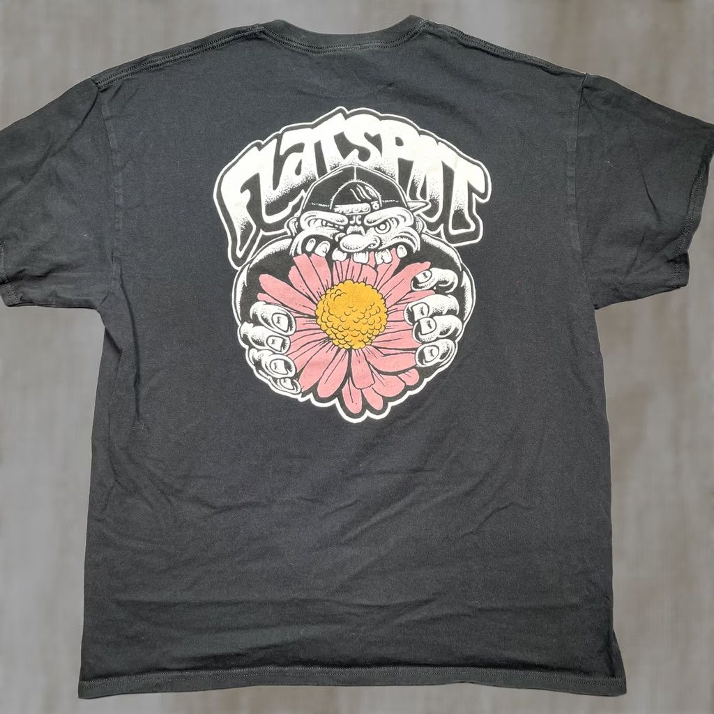 Gildan Scowl Flatspot Shirt Mens XL Black Flower Graphic Hardcore Band Tee Gildan Size US XL / EU 56 / 4 - 1 Thumbnail