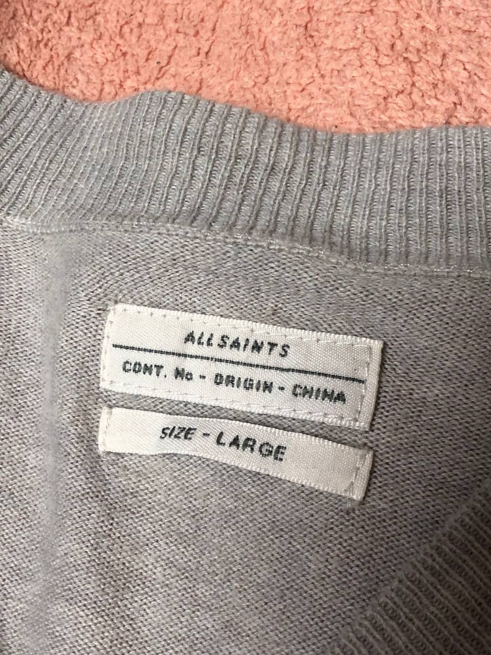 Allsaints × Vintage Allsaints forram zip cardigan distressed oversized fit Size US L / EU 52-54 / 3 - 2 Thumbnail