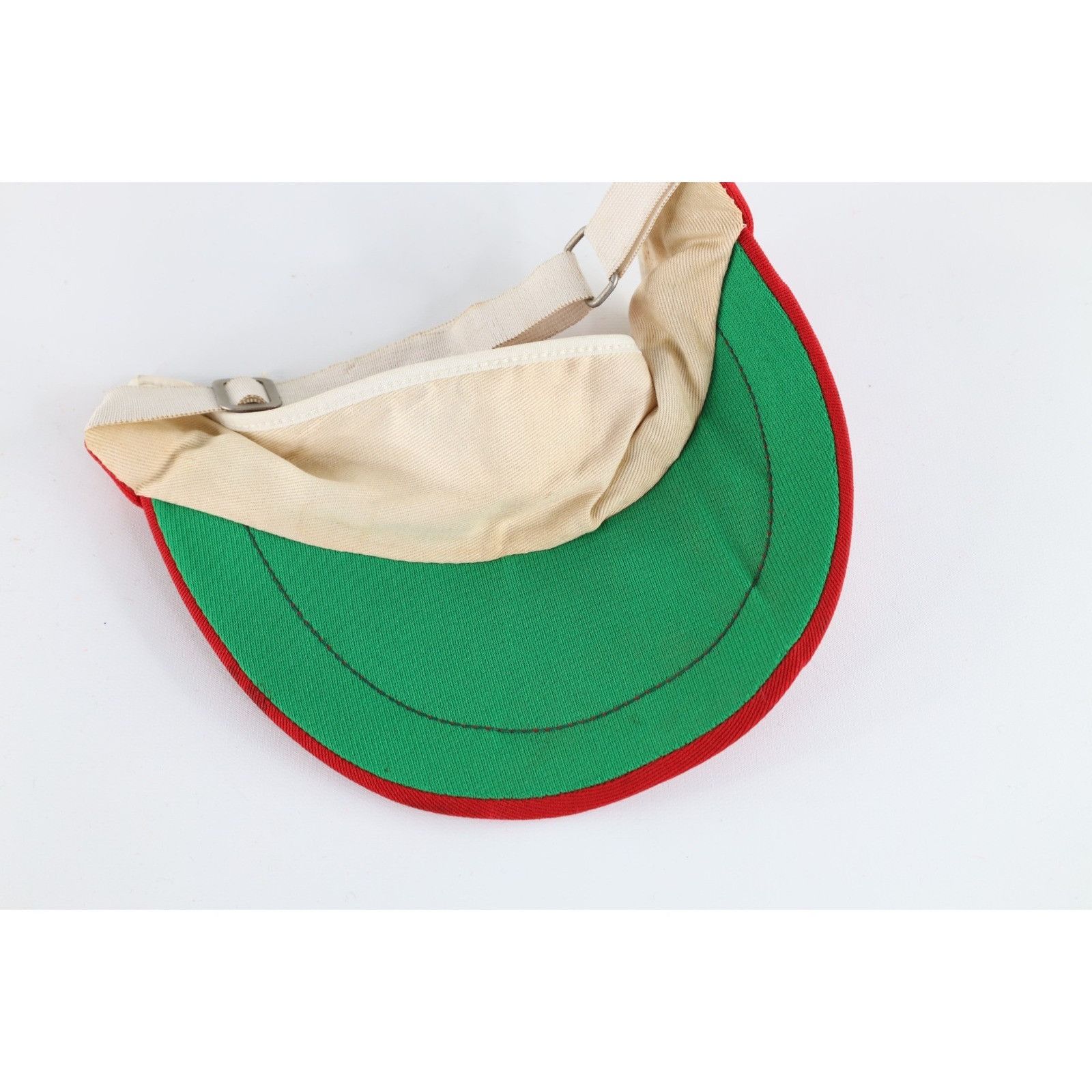 Vintage Vintage 70s Chilly's Restaurant Spell Out Visor Hat Cap Red Size ONE SIZE - 8 Thumbnail