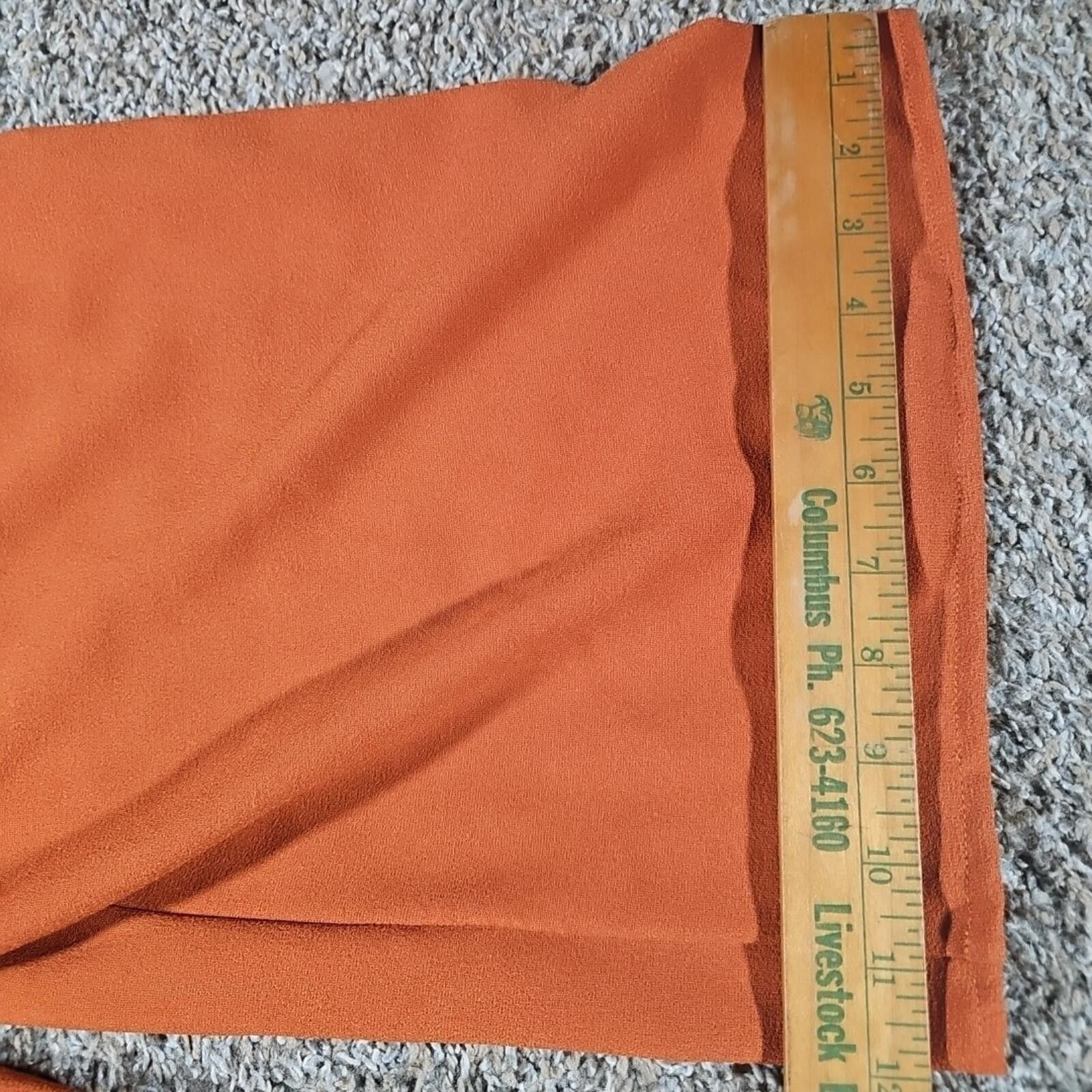 Homme + Femme La Ces Femme Burnt Orange Jumper Pantsuit Size 28" / US 6 / IT 42 - 7 Thumbnail