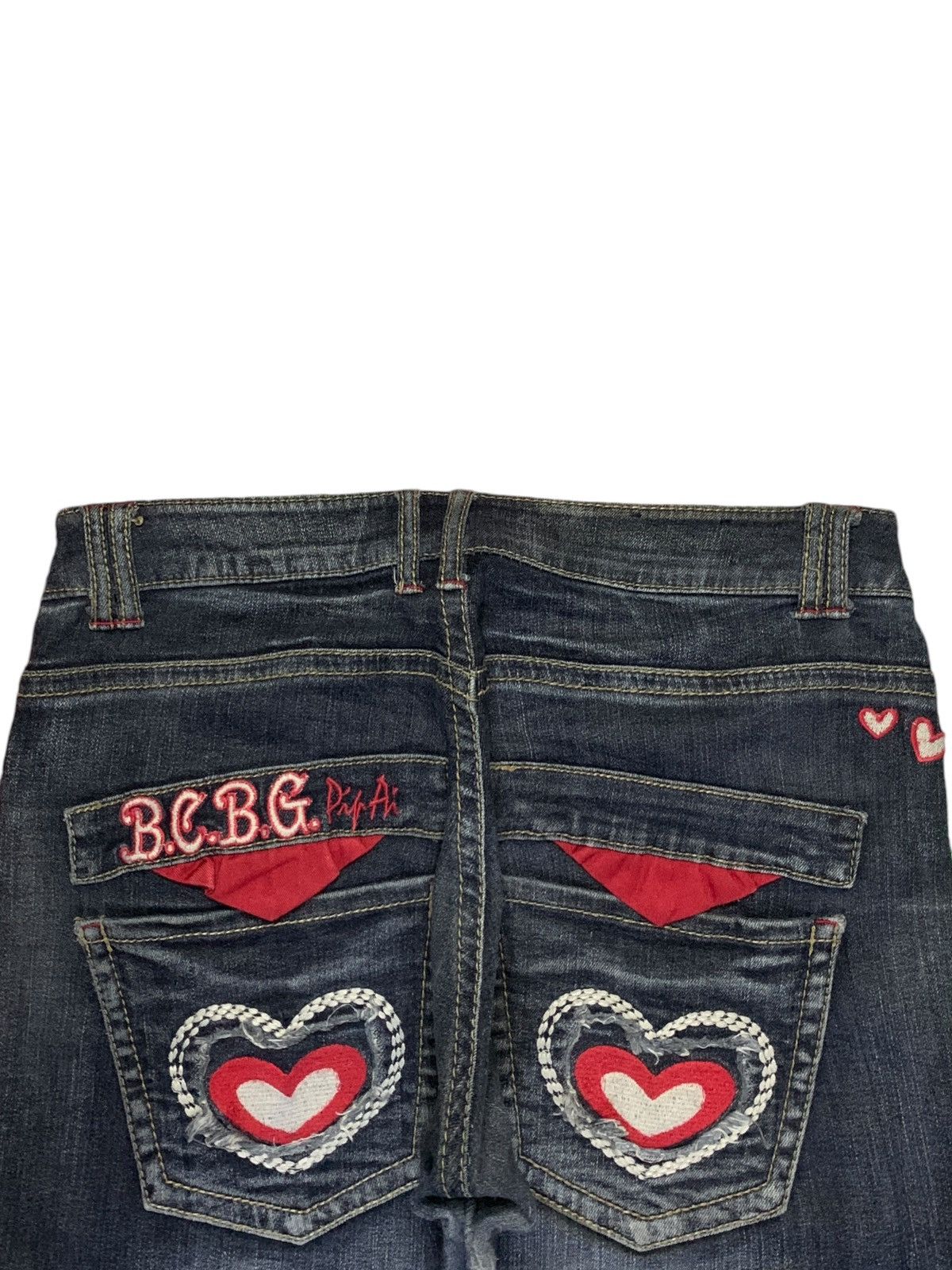 Japanese Brand Vintage Japanese Brand Faded Wash Embellished Jeans Size 31" - 8 Thumbnail