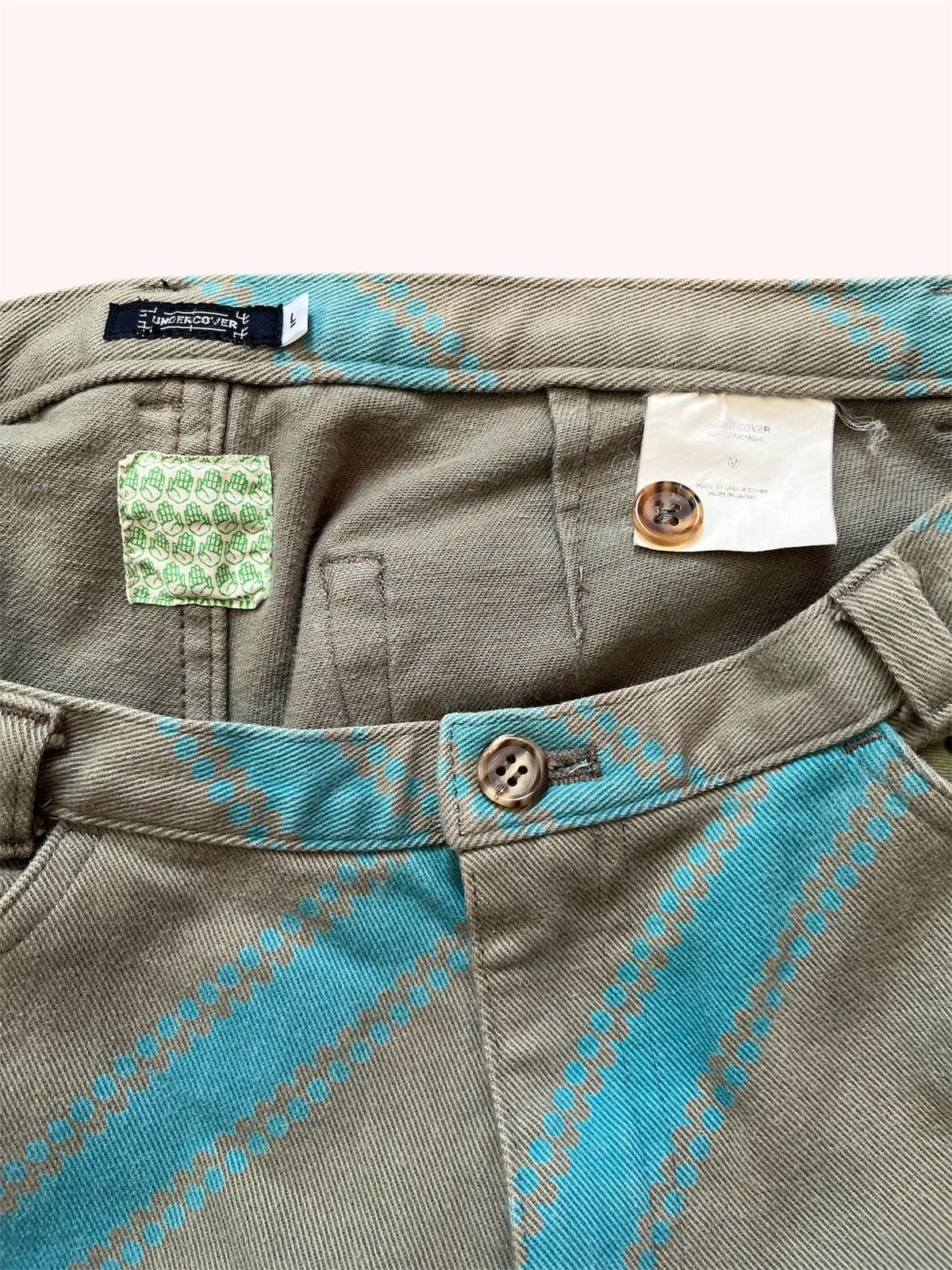 Undercover AW01 D.A.V.F Striped Pants Size US 31 - 3 Thumbnail