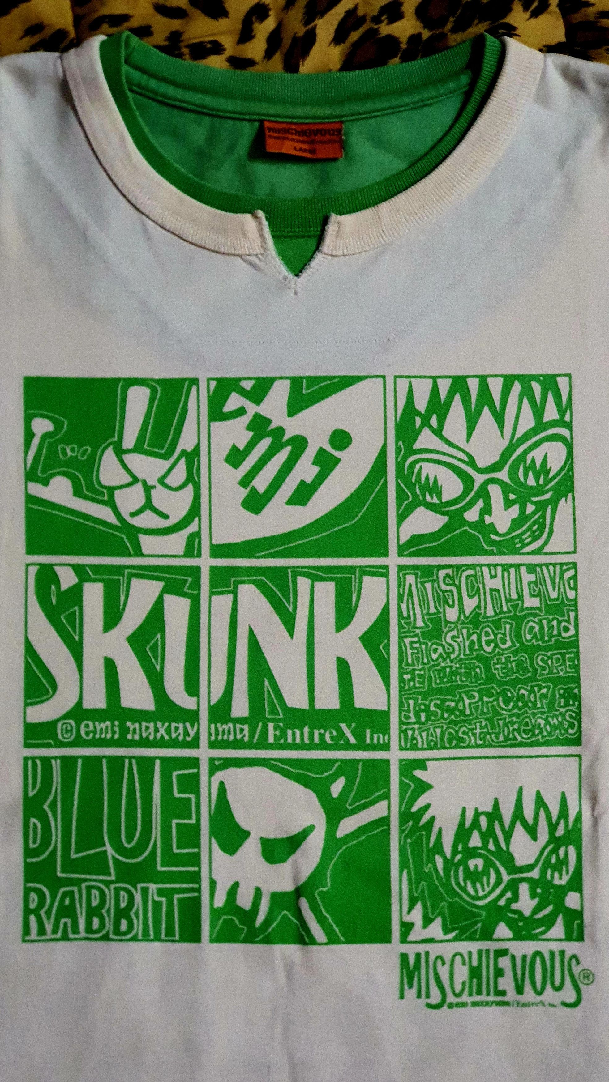 Other Rare Y2K Mischievous Japan Ringer Tee - Comic Panel Style Size US L / EU 52-54 / 3 - 2 Thumbnail