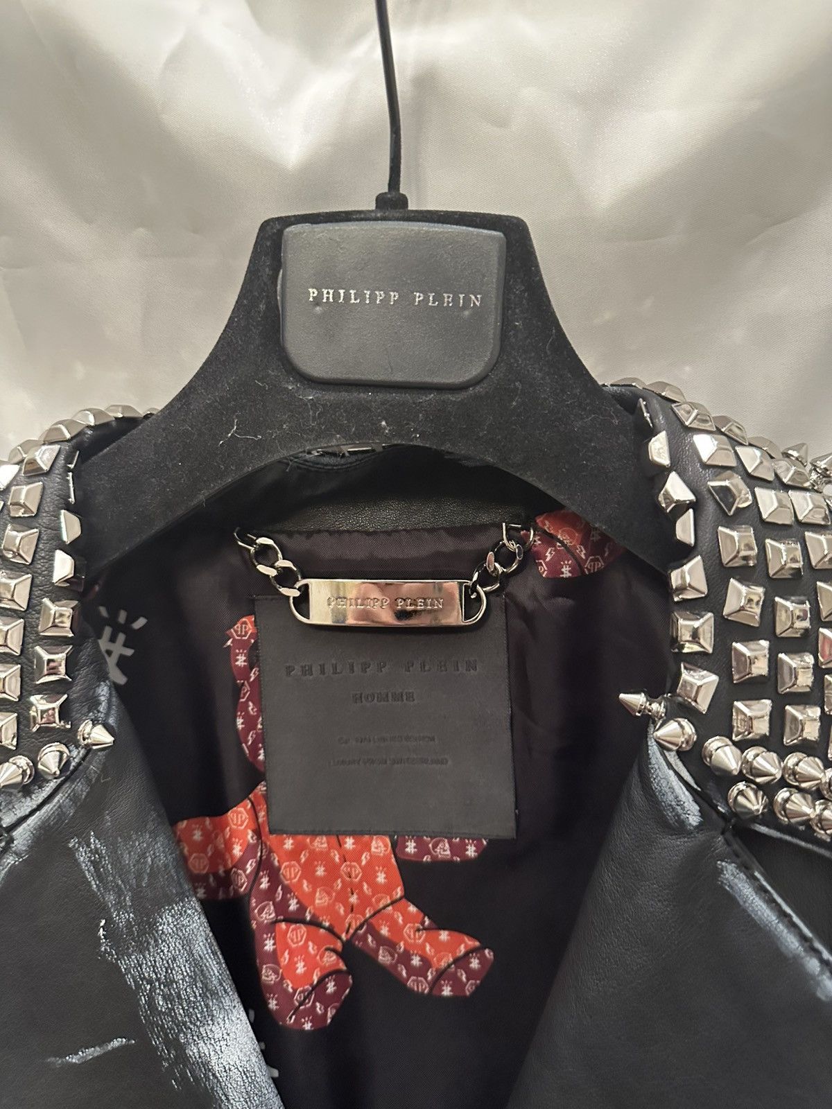 Philipp Plein Phillipp Plein Teddy Bear Leather Jacket Size US XL / EU 56 / 4 - 6 Thumbnail