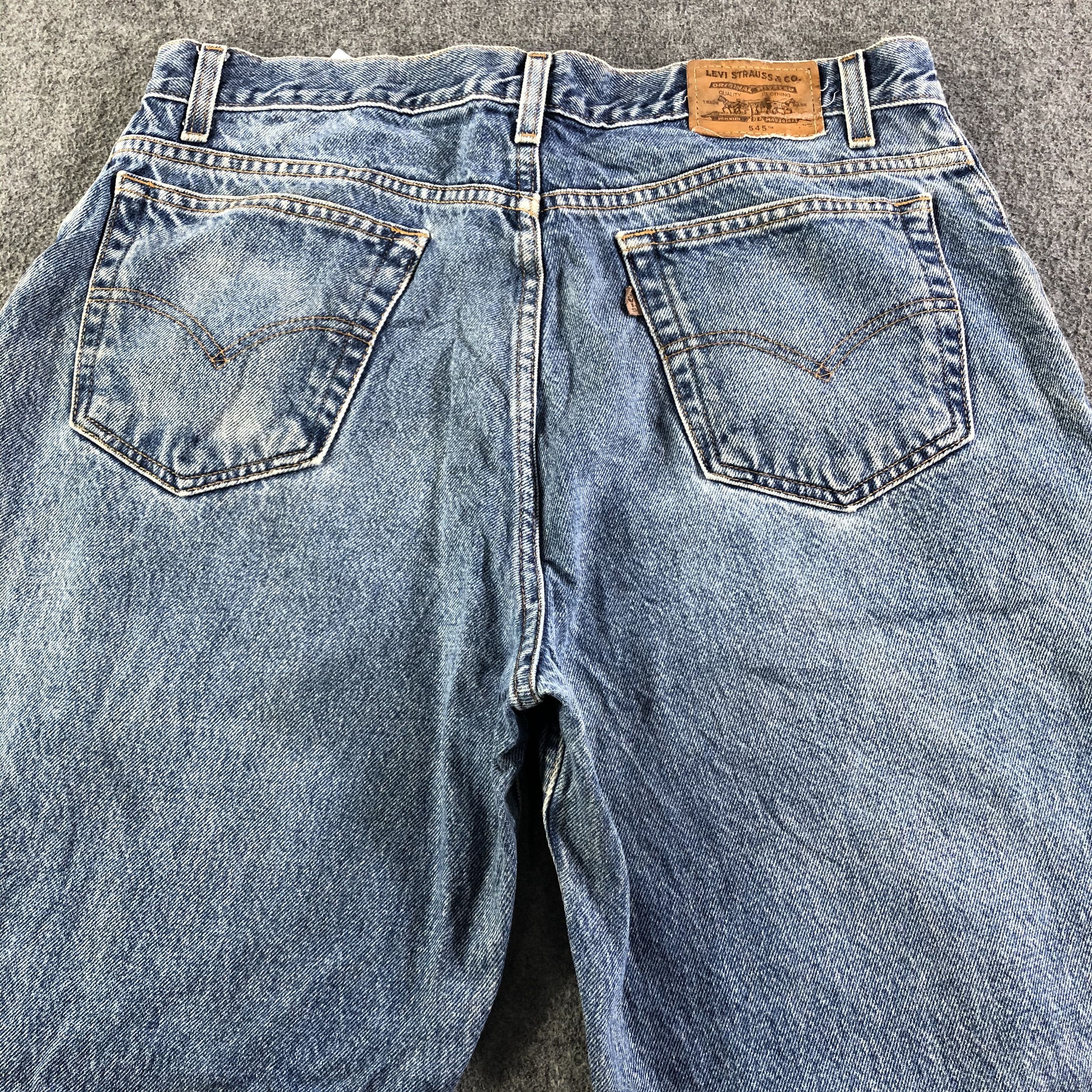 Levi's Vintage 90s Blue Wash Levis 545 Jeans-J3087 Size US 35 - 4 Thumbnail