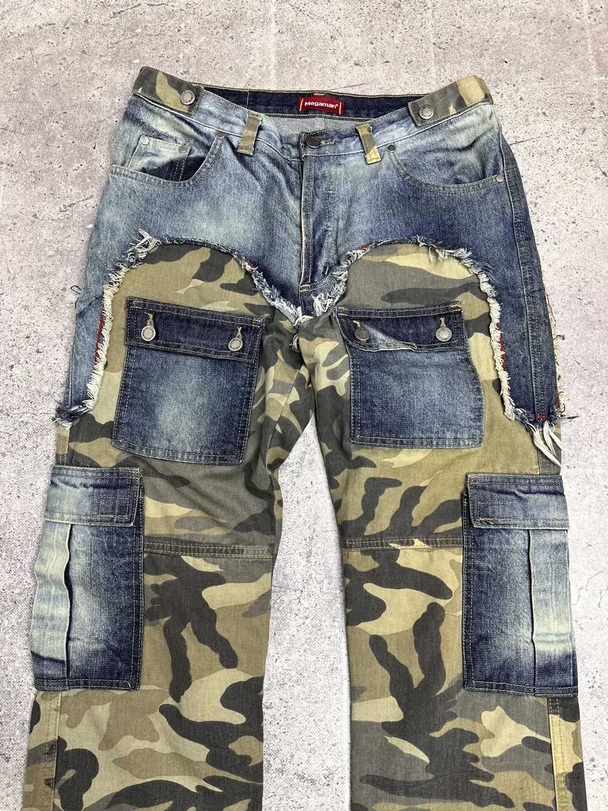 GOA Stripped Vintage Multi-pocket Pants Cargo Rick Owens Japan Size US 34 / EU 50 - 3 Thumbnail