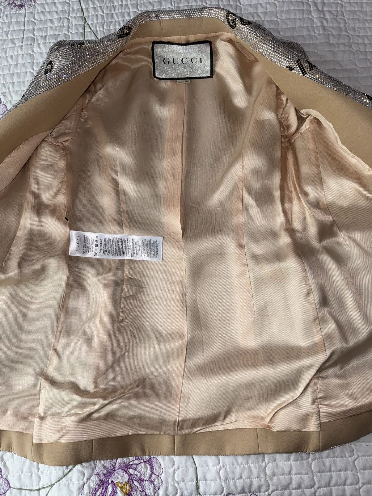 Balenciaga × Gucci Gucci x Balenciaga Crystal Hourglass Jakcet Size XS / US 0-2 / IT 36-38 - 4 Thumbnail