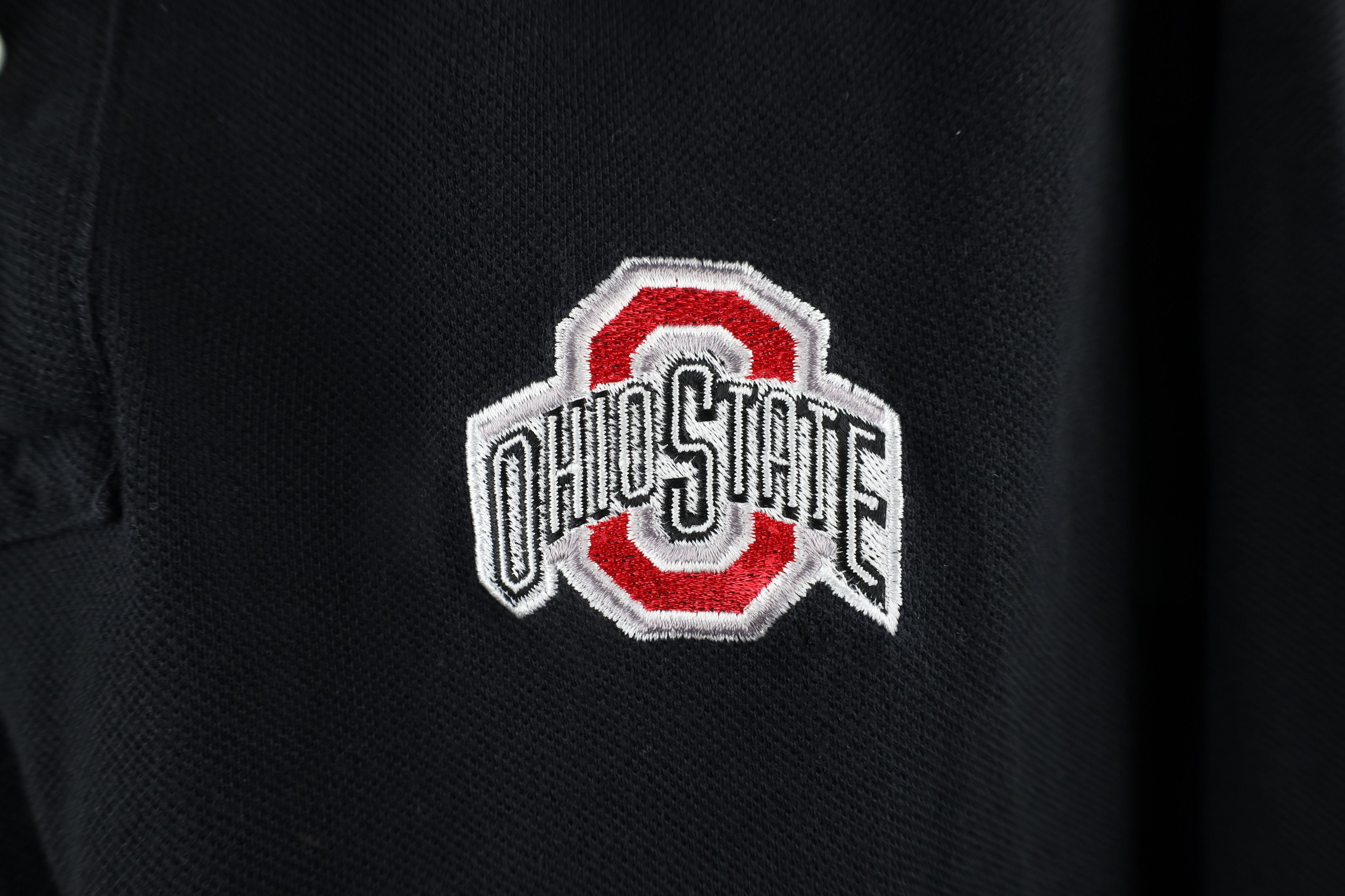 Lands' End × Vintage Vintage 90s Lands End University Long Sleeve Polo Black Size US XL / EU 56 / 4 - 4 Thumbnail