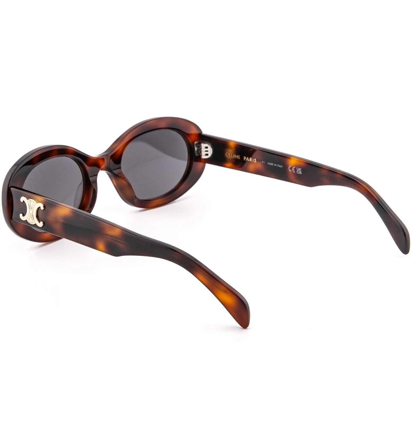Celine CELINE CL40194U 40194 TRIOMPHE Paris Brown Sunglasses 53A Size ONE SIZE - 4 Thumbnail
