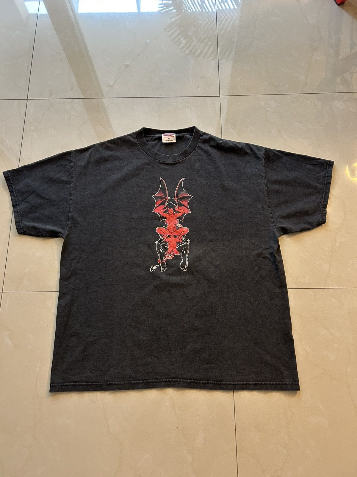 Vintage Coop Lesbian Devil Tee Size US XL / EU 56 / 4 - 1 Thumbnail