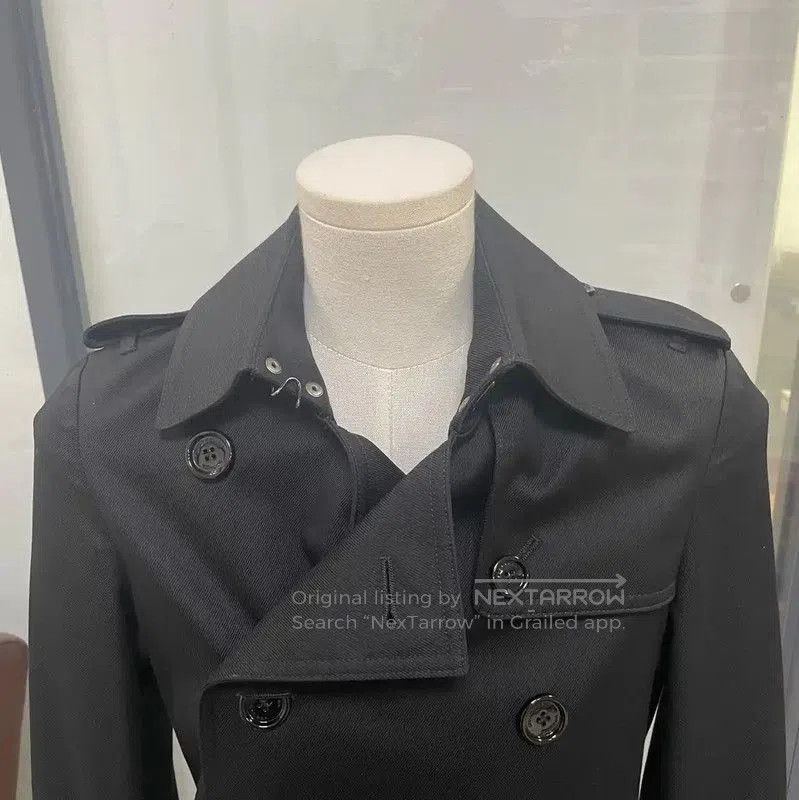 Burberry Burberry Women's Black Cotton Trench Coat. Size XS / US 0-2 / IT 36-38 - 3 Thumbnail
