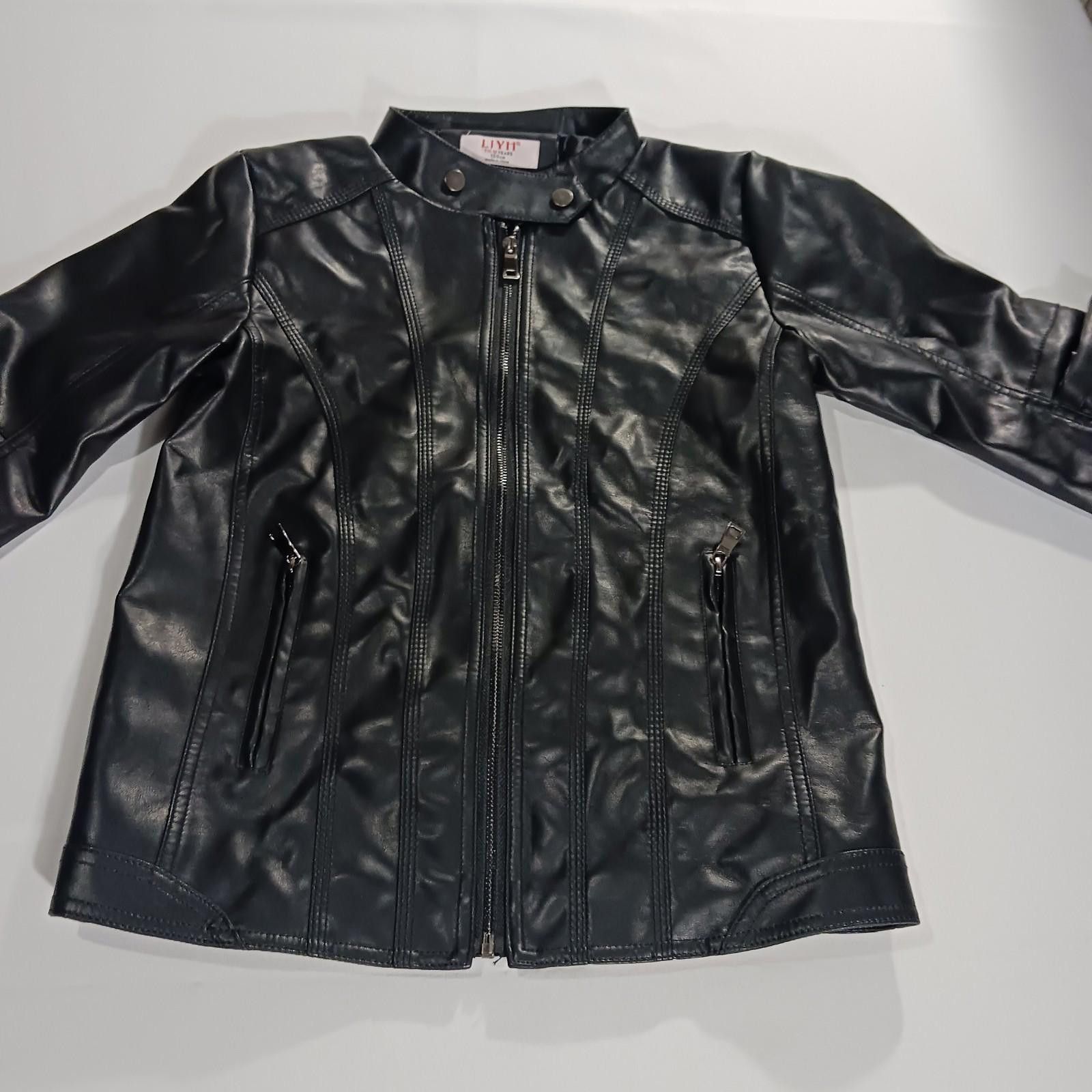 Other LJYH Jacket Women's Faux Leather Pleated Elbow T11-12 Black Size ONE SIZE - 11 Thumbnail