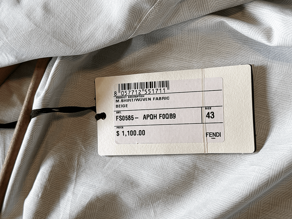 Fendi NEW w/ tags - Fendi Men's Shadow Shirt - FF logo motif Size US L / EU 52-54 / 3 - 4 Thumbnail