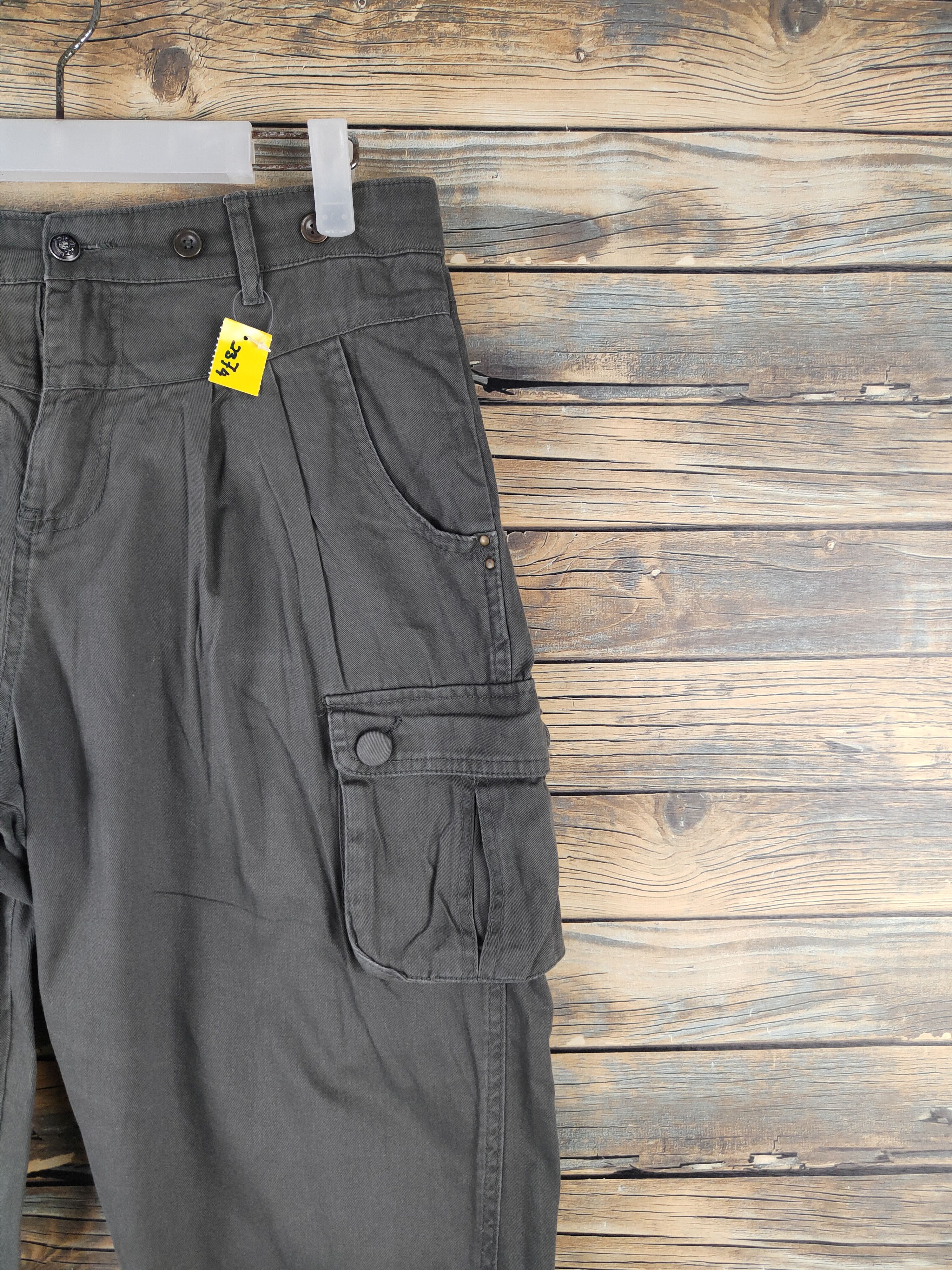 Japanese Brand DL Japanese Brand Dark Olive Multipocket Cargo Pants #2374 Size US 30 / EU 46 - 5 Thumbnail