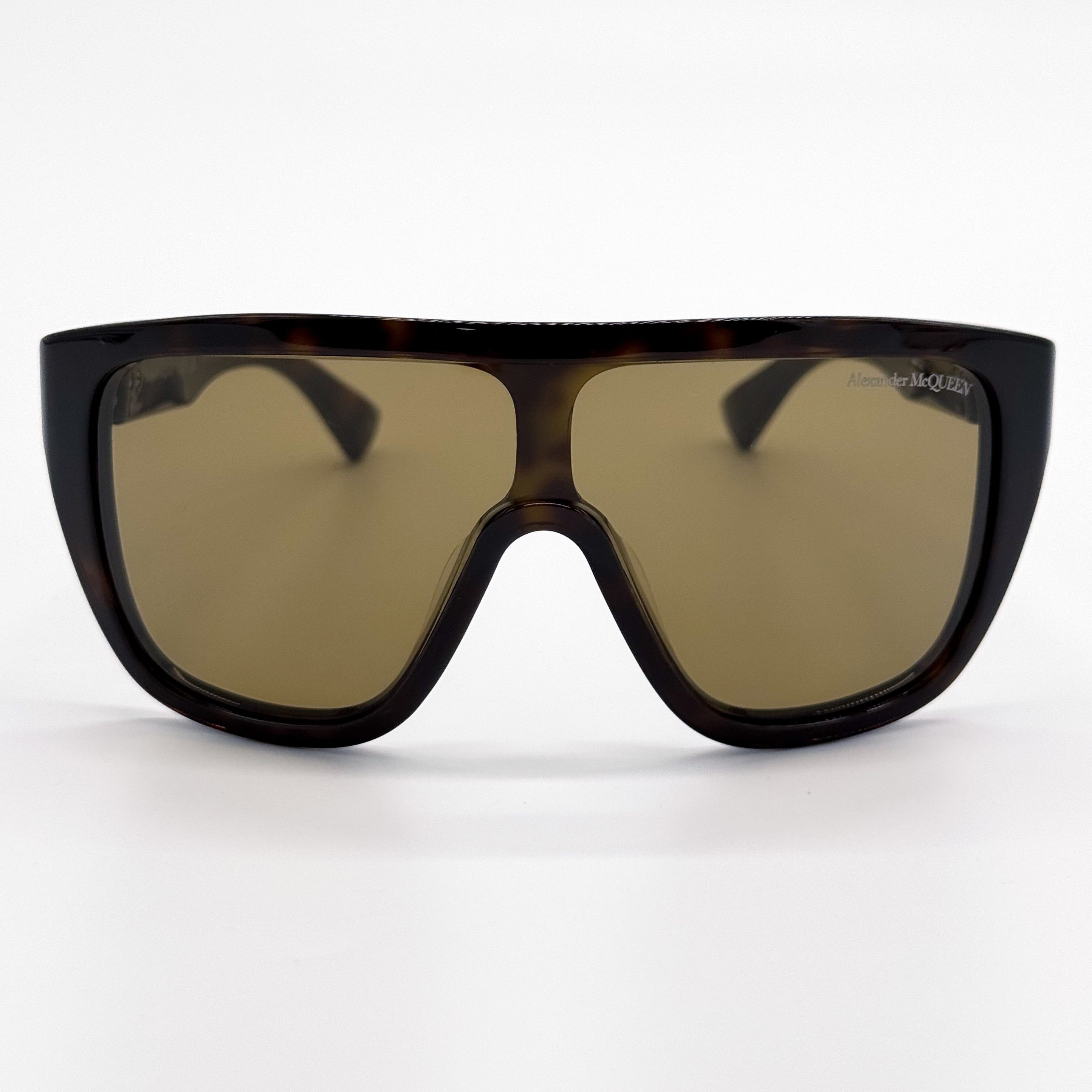 Alexander McQueen NEW ALEXANDER MCQUEEN AM0430S 005 MEN HAVANA SUNGLASSES Size ONE SIZE - 2 Thumbnail