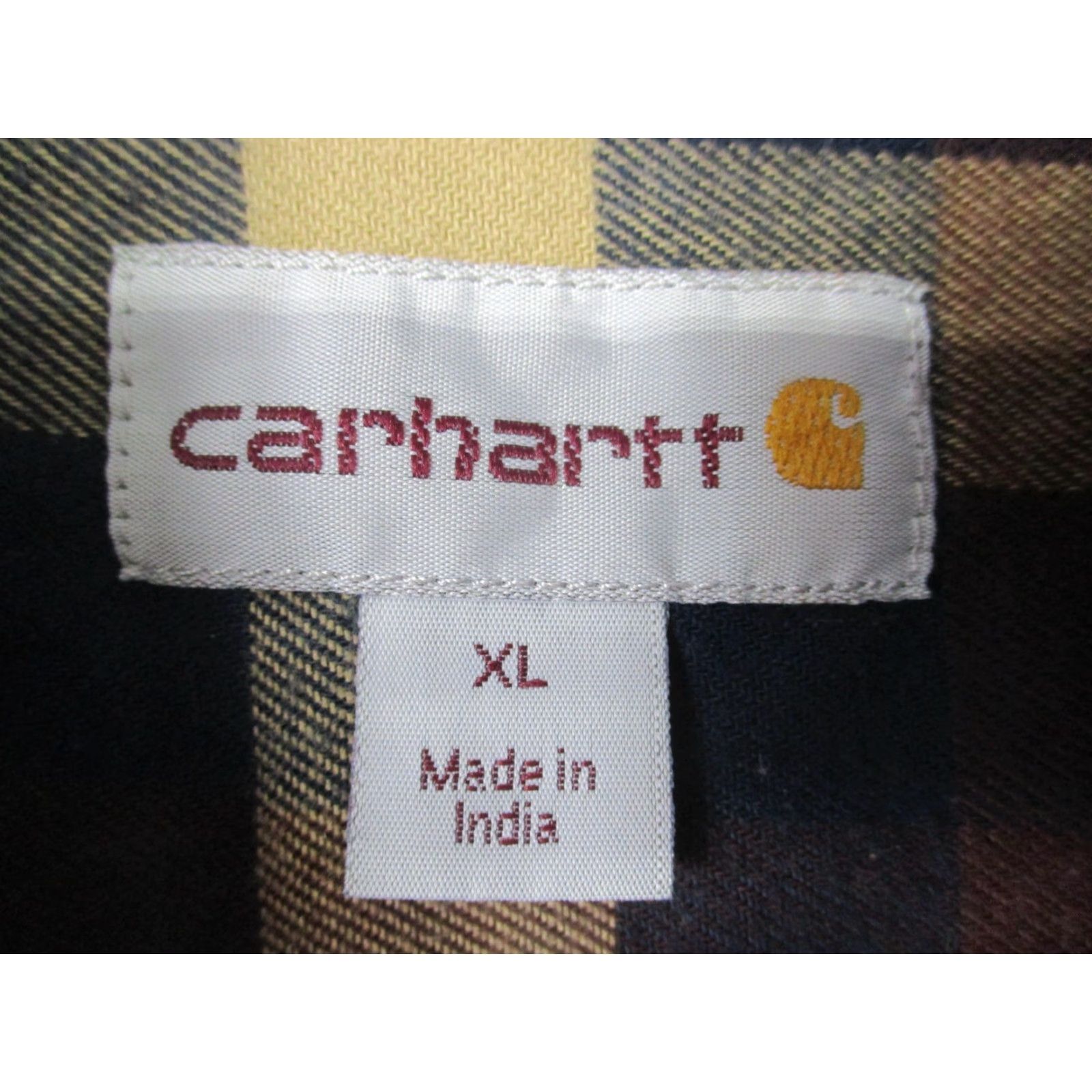 Carhartt Carhartt Shirt Mens XL Blue Plaid Flannel Button-Up Relaxed Fit 103820 Long Sleeve Pocketed Size US XL / EU 56 / 4 - 3 Thumbnail