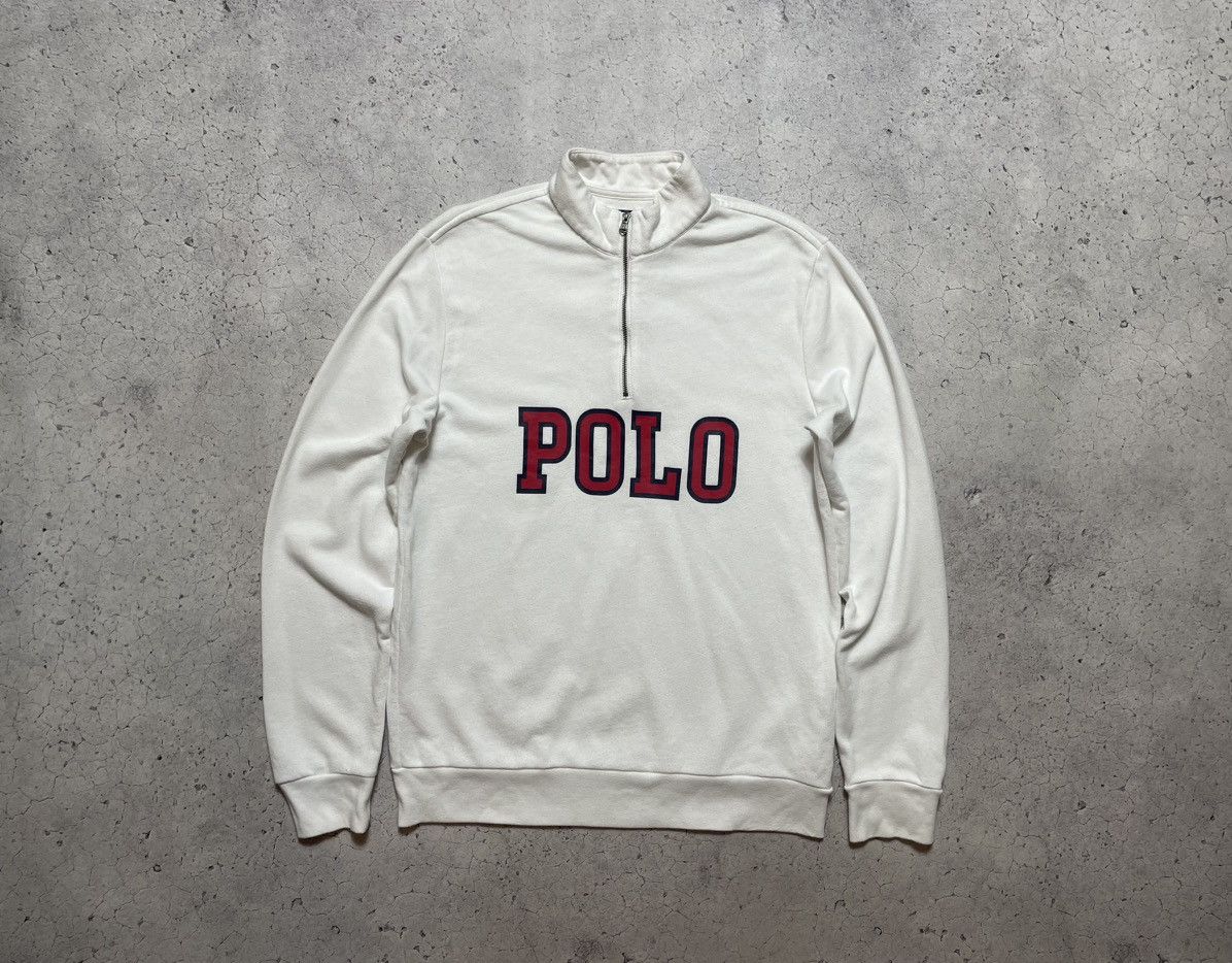 Polo Ralph Lauren Vintage Sweatshirt 1/4 Zip Polo Ralph Lauren Y2K Size US S / EU 44-46 / 1 - 1 Thumbnail